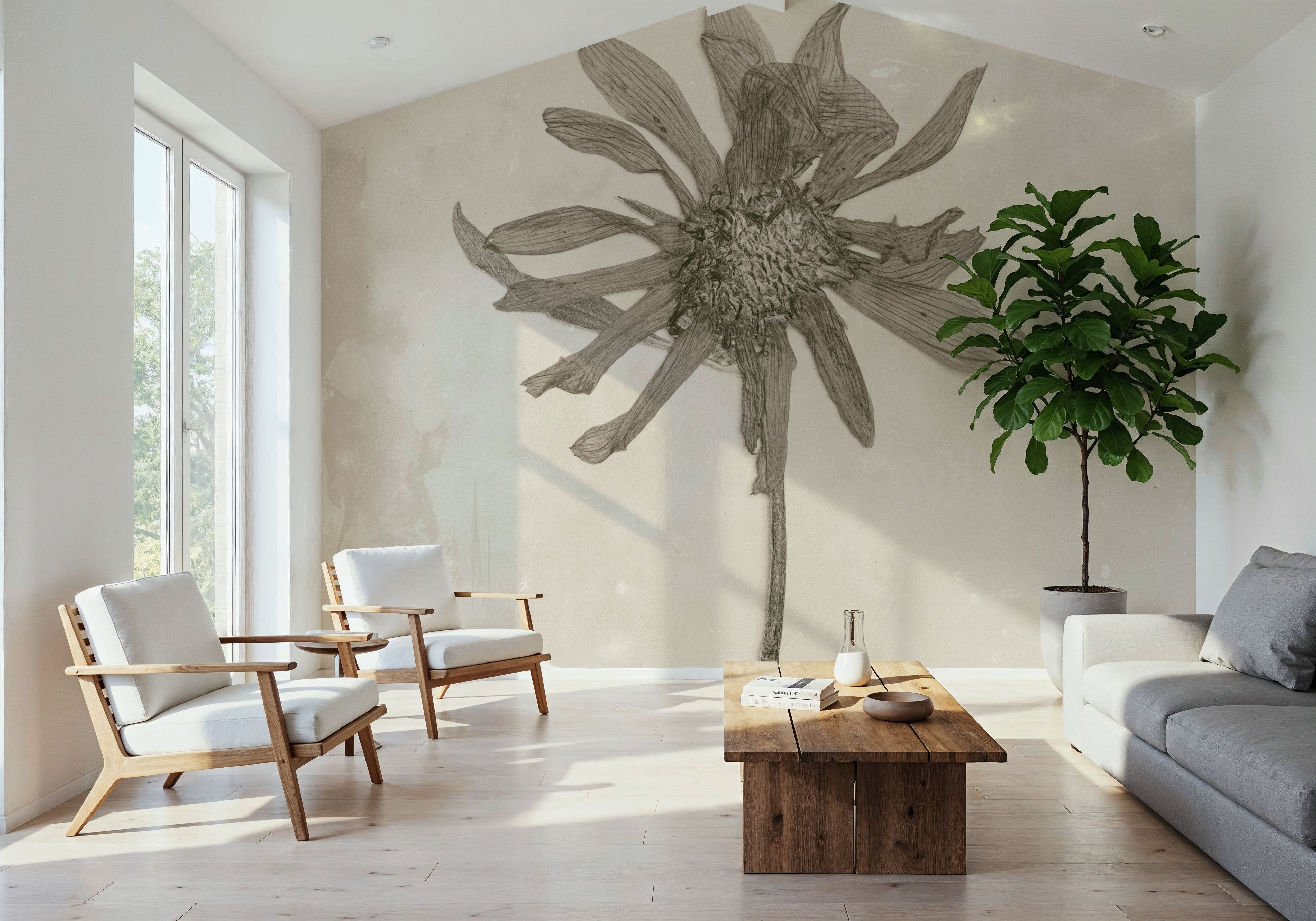 Wildflower Journal Vintage II, Papier peint