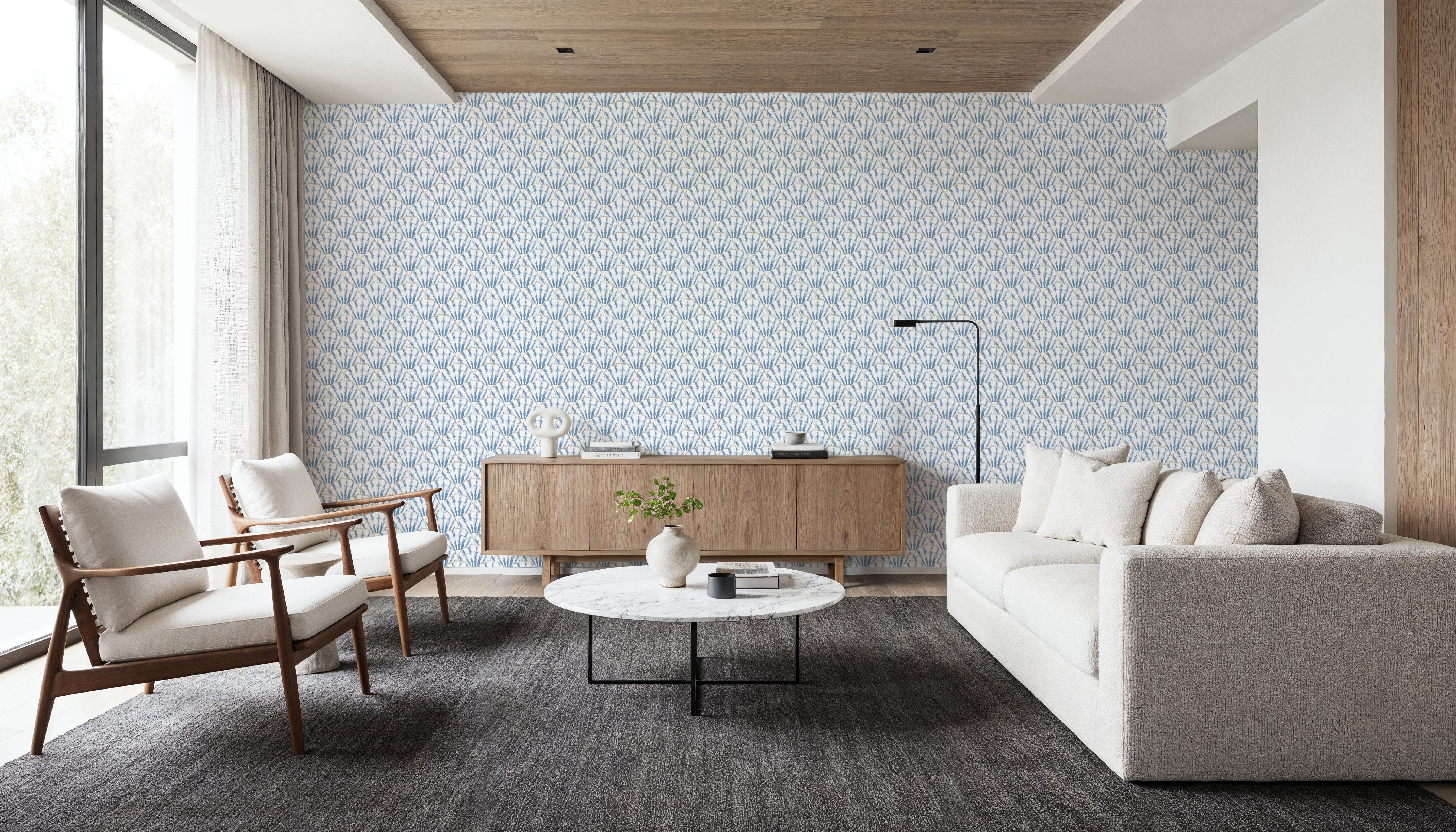 Mermaid Shells, Blue