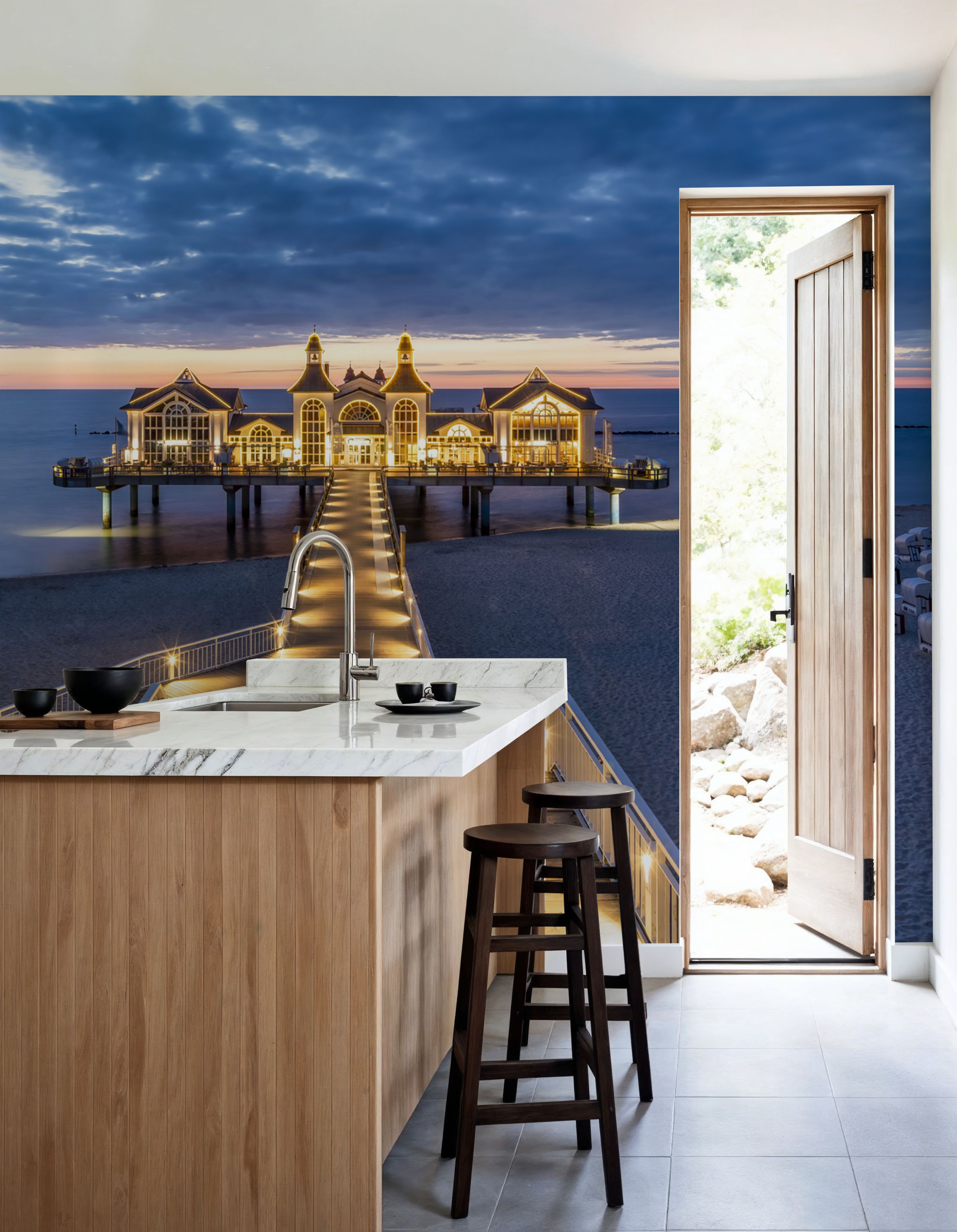 Sellin Pier at Night Panorama