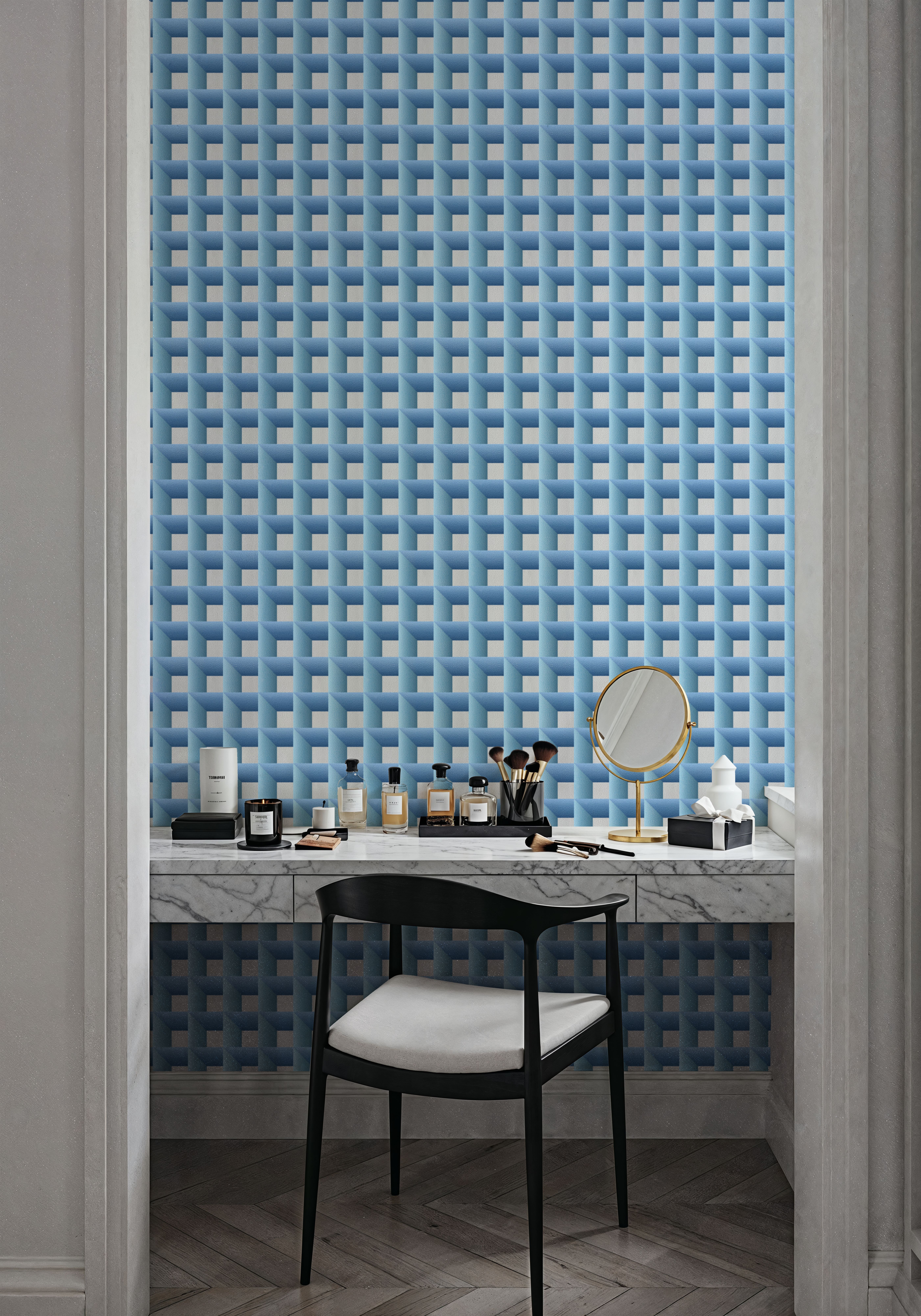 Decorative Cubes, Aqua