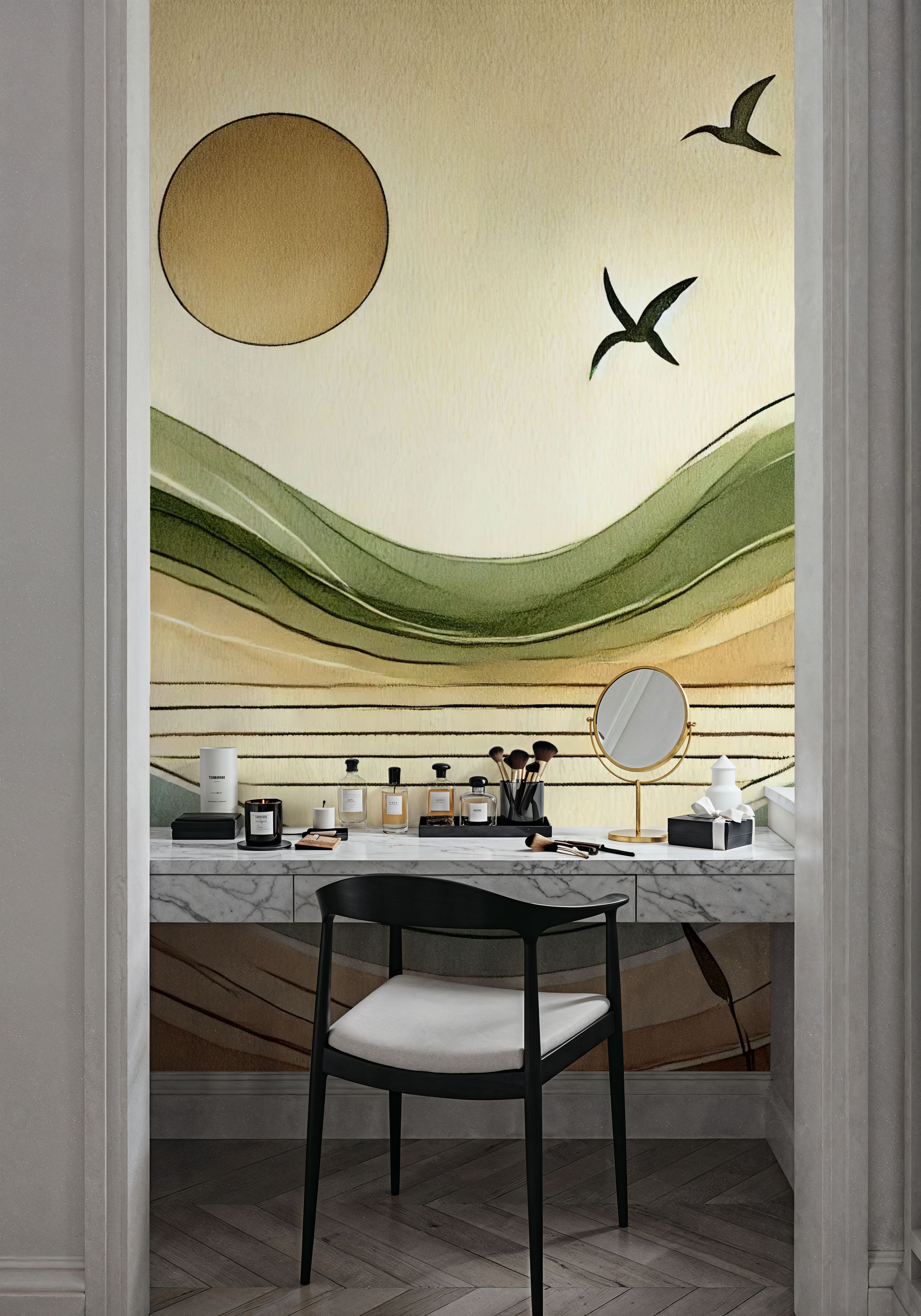 Serenity Sunset View in Art Deco