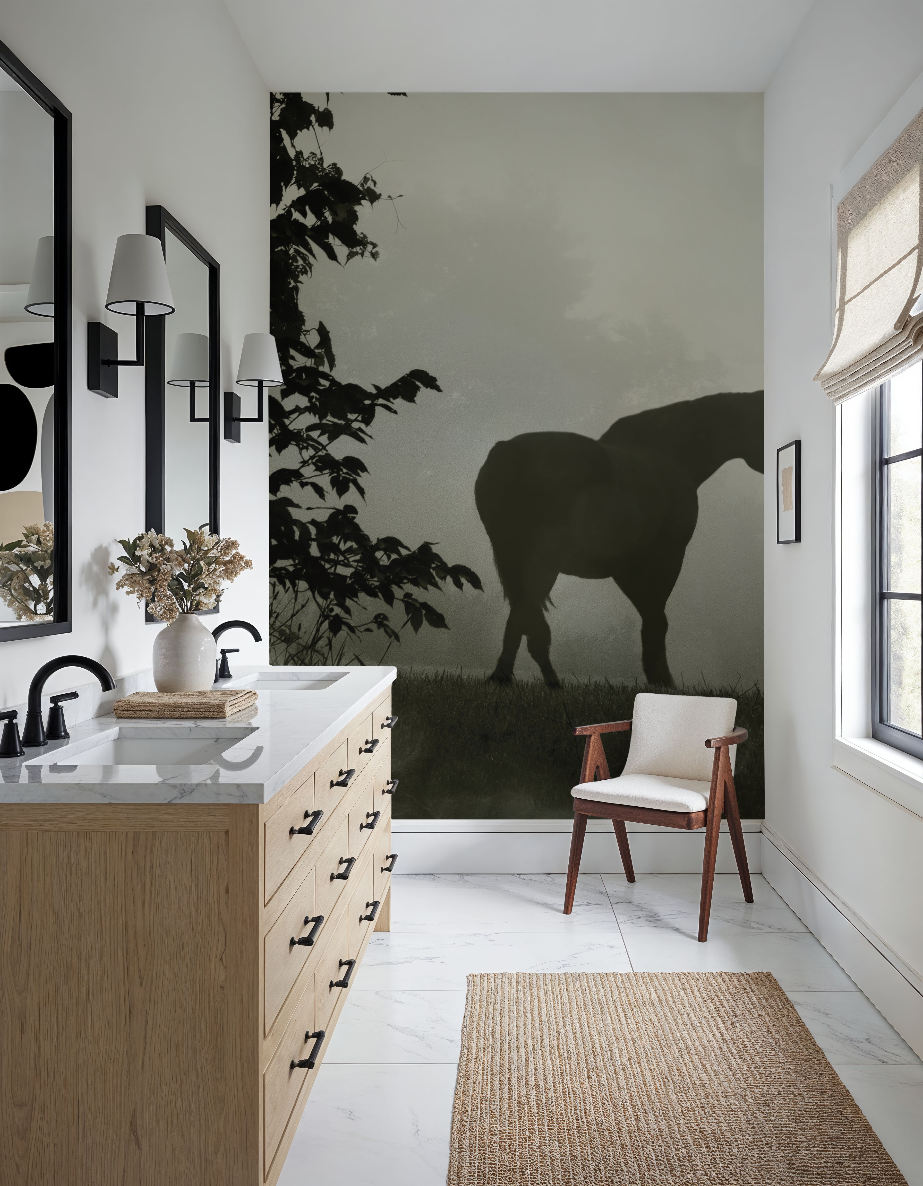 Morning Meadow Horses II