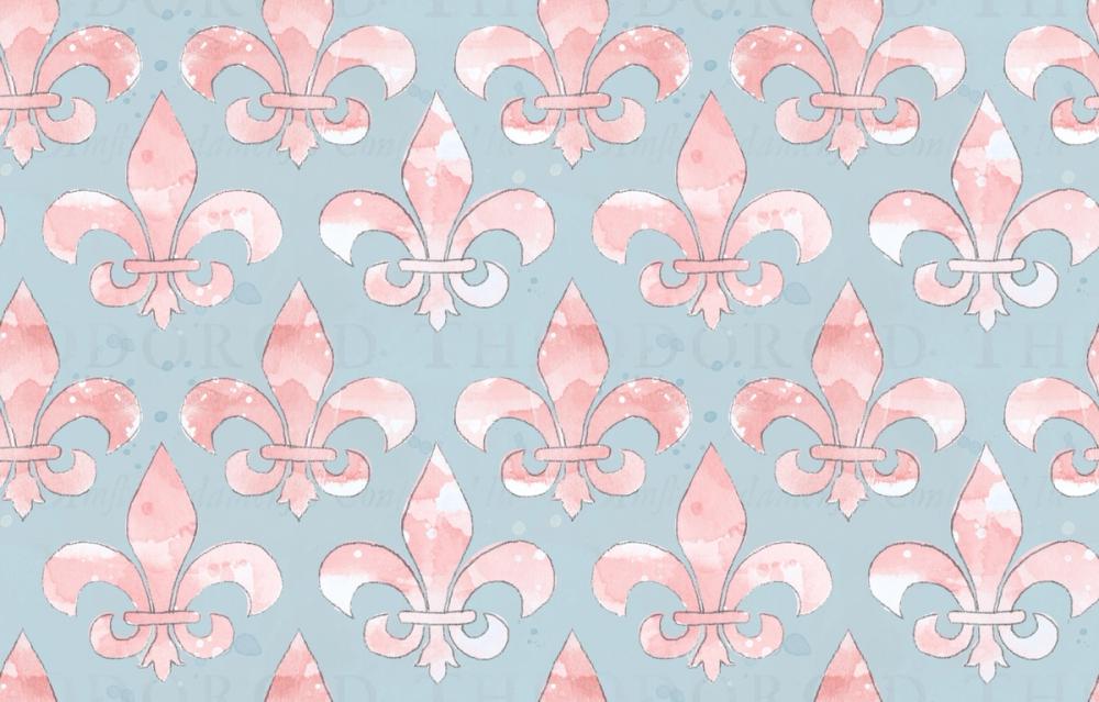 More Fleurs de Lis Blue