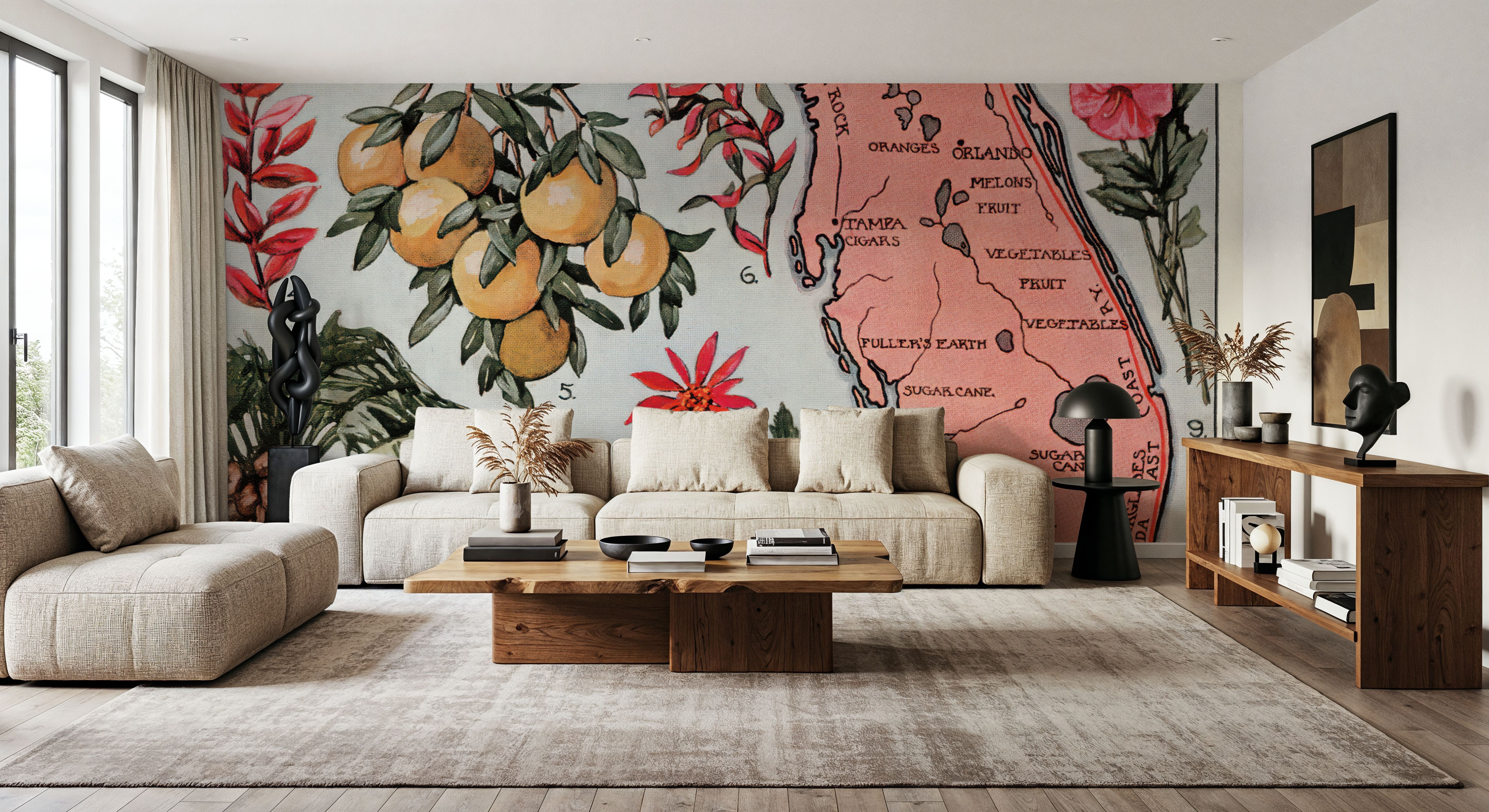 Vintage Florida Botanical Map