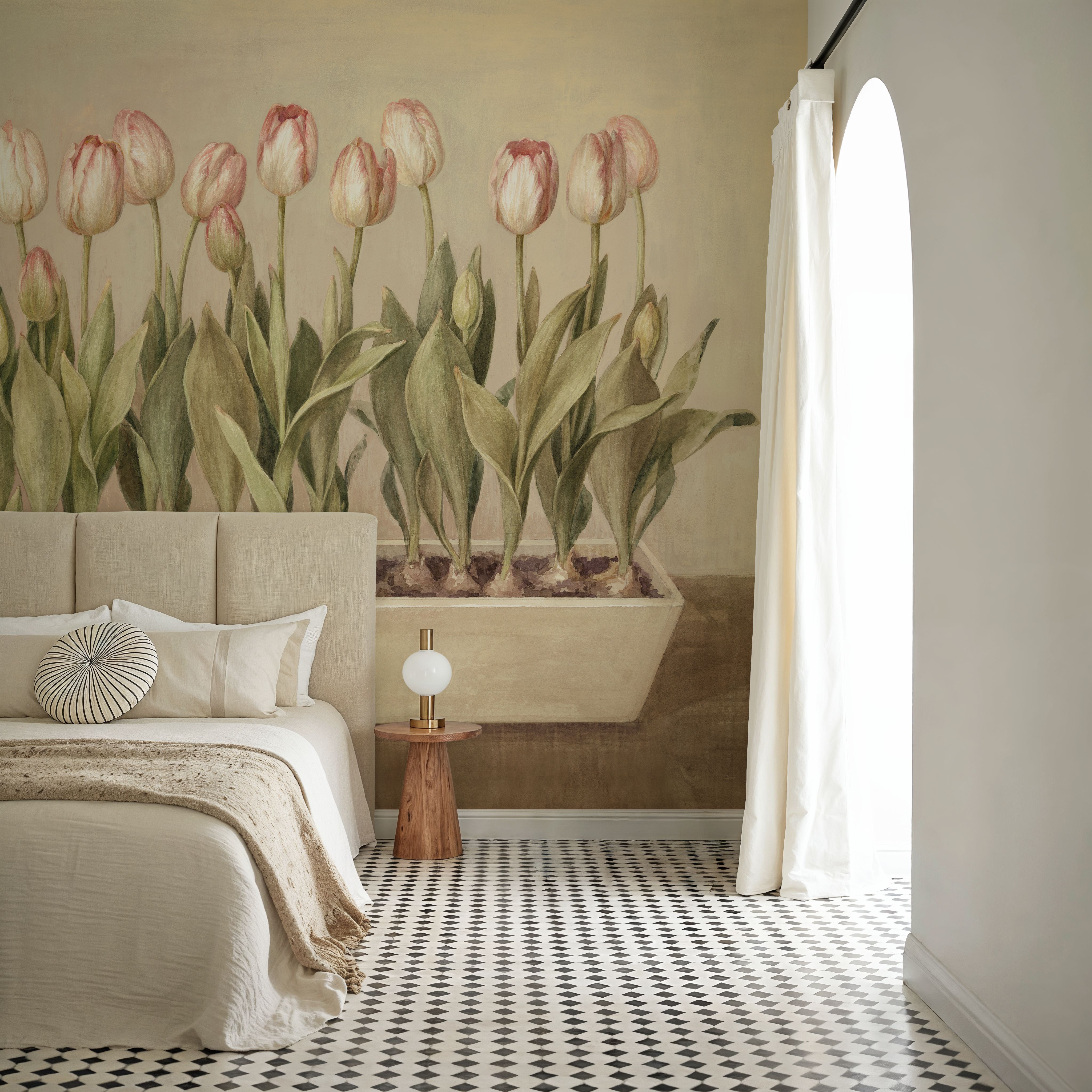 Fotomurale - Tulip Friends II - Scale e Corridoi - Wallism Italia - Incollare al muro o Autoadesivo
