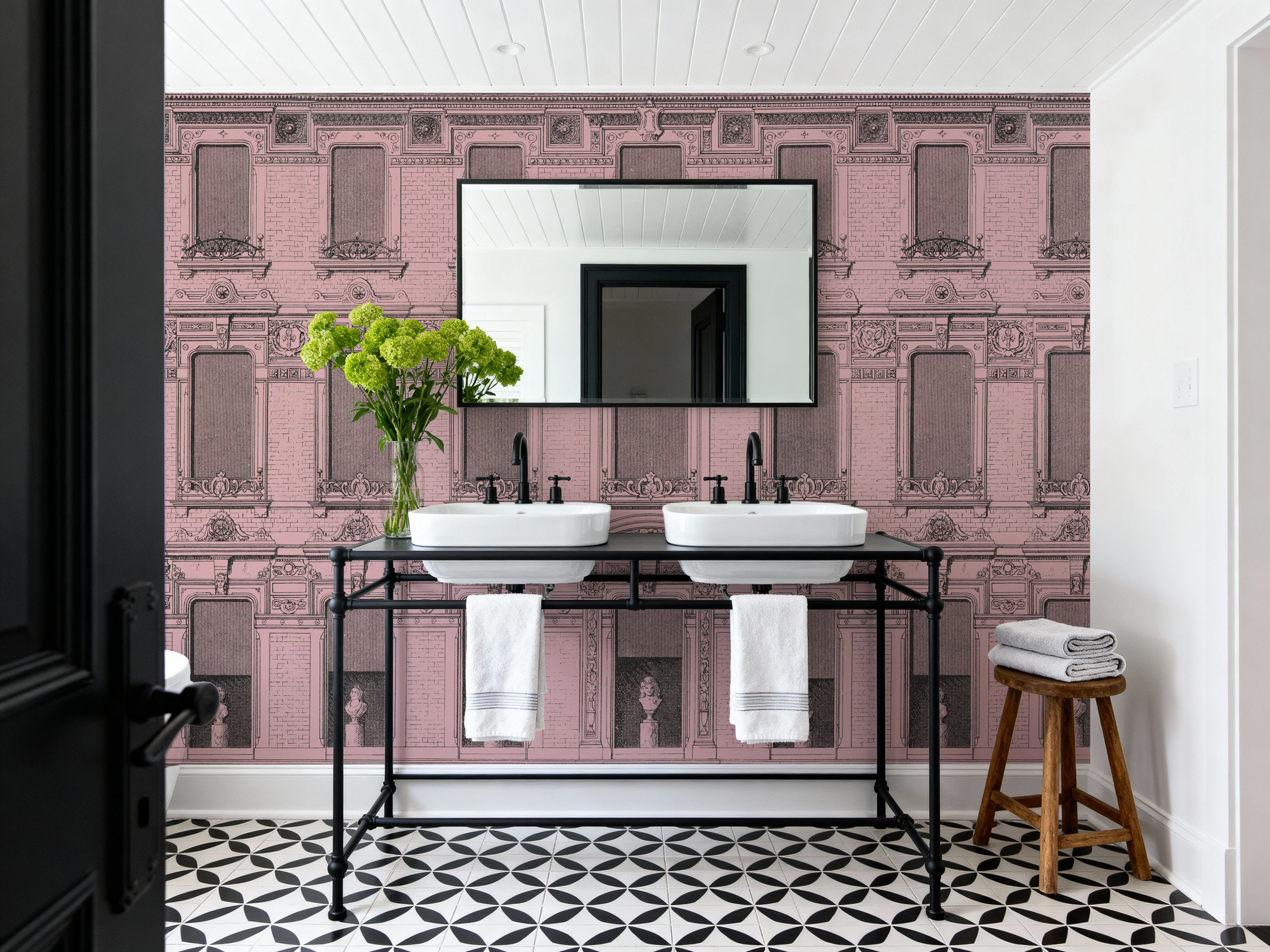 Vintage Facade, Pink