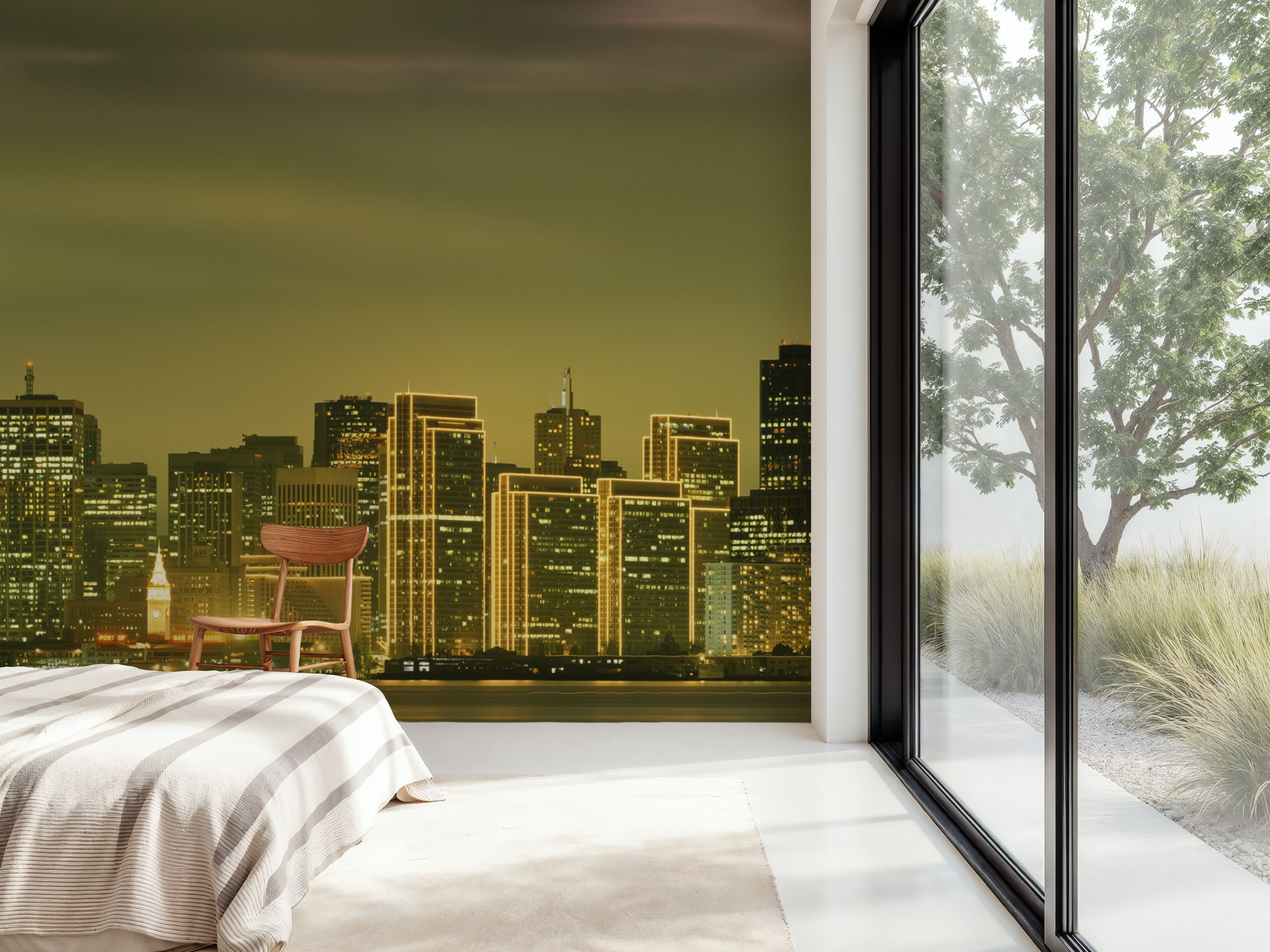 Luminous Pyramid Skyline