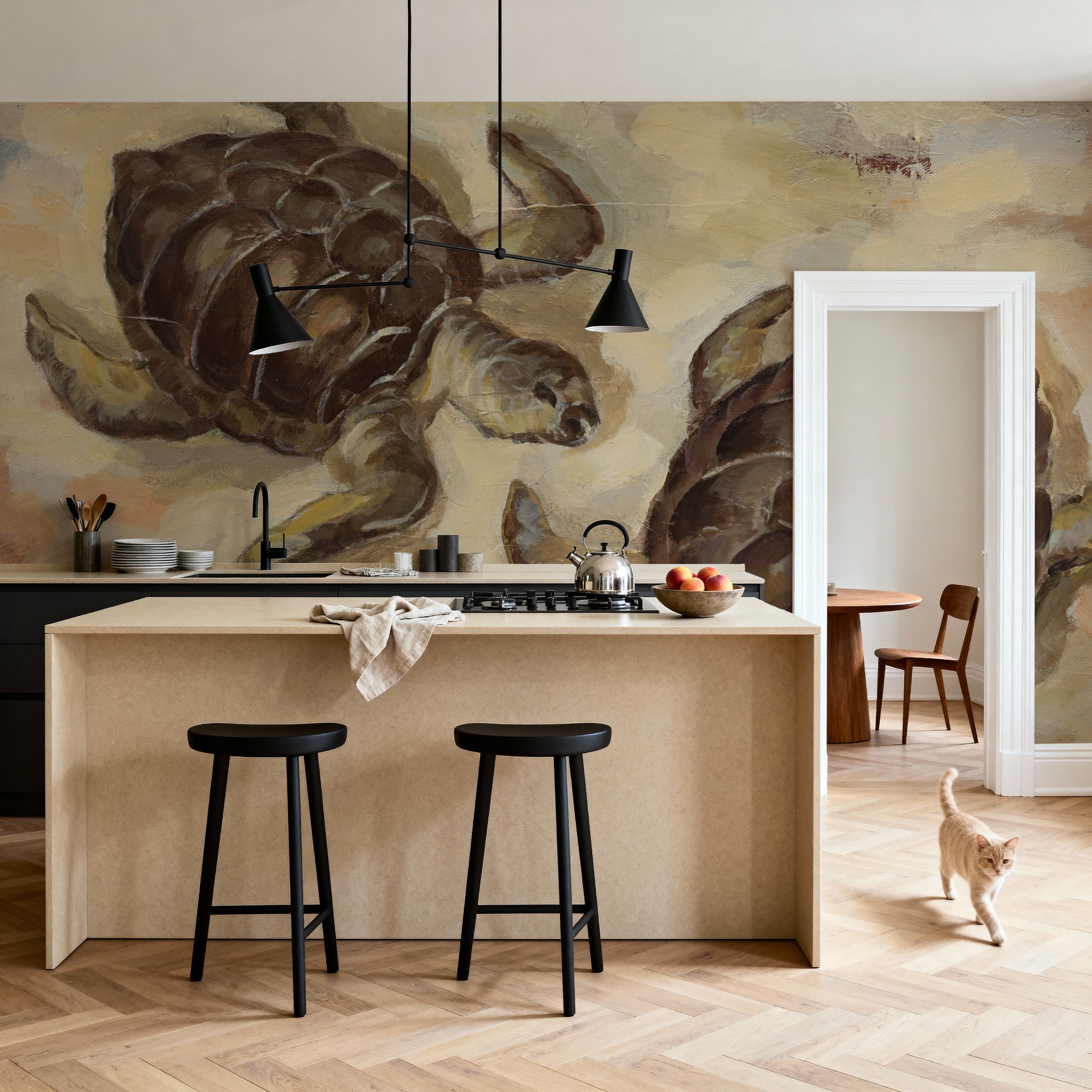 Sea Turtles on the Sand