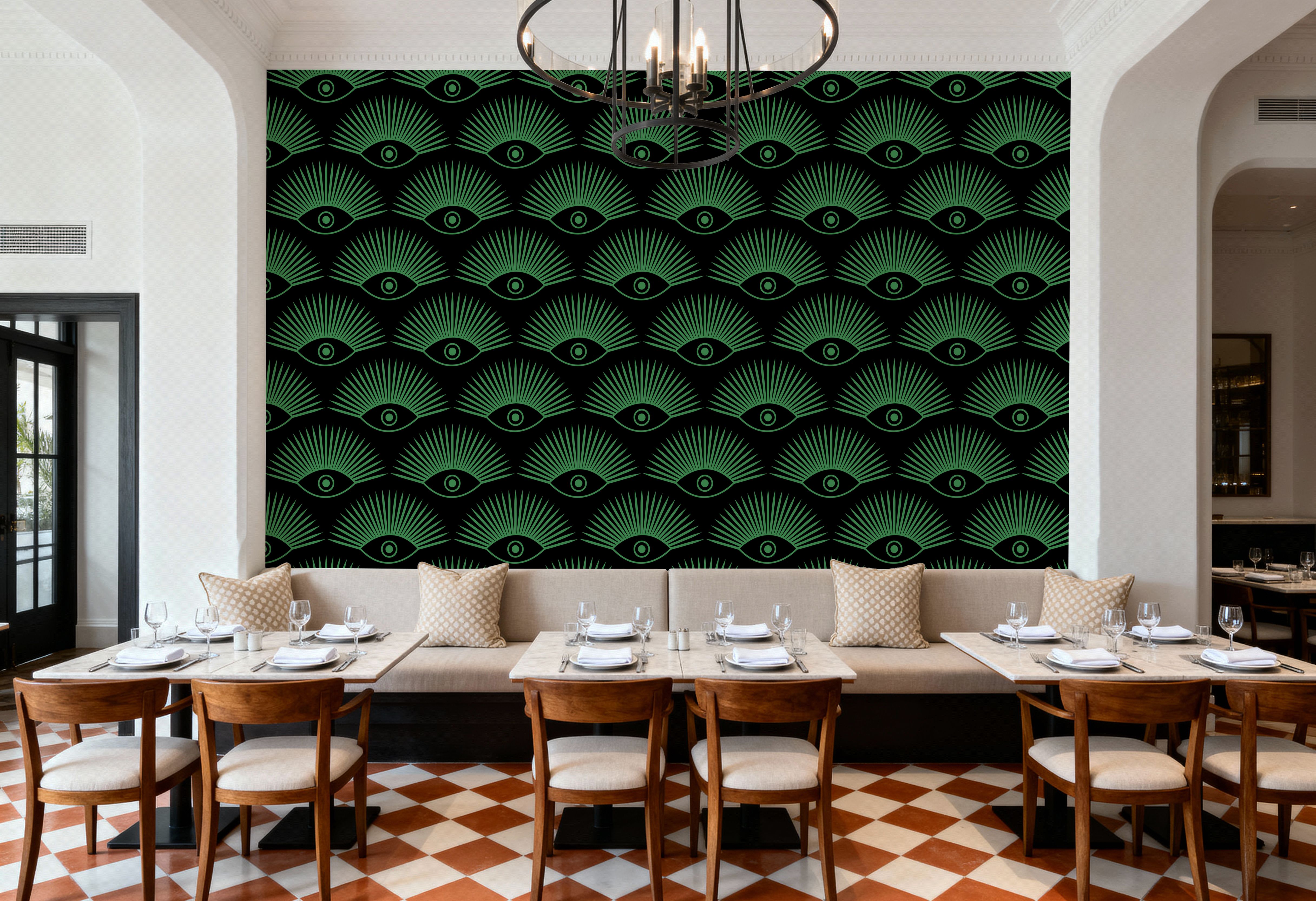 Art Deco Eye, Emerald