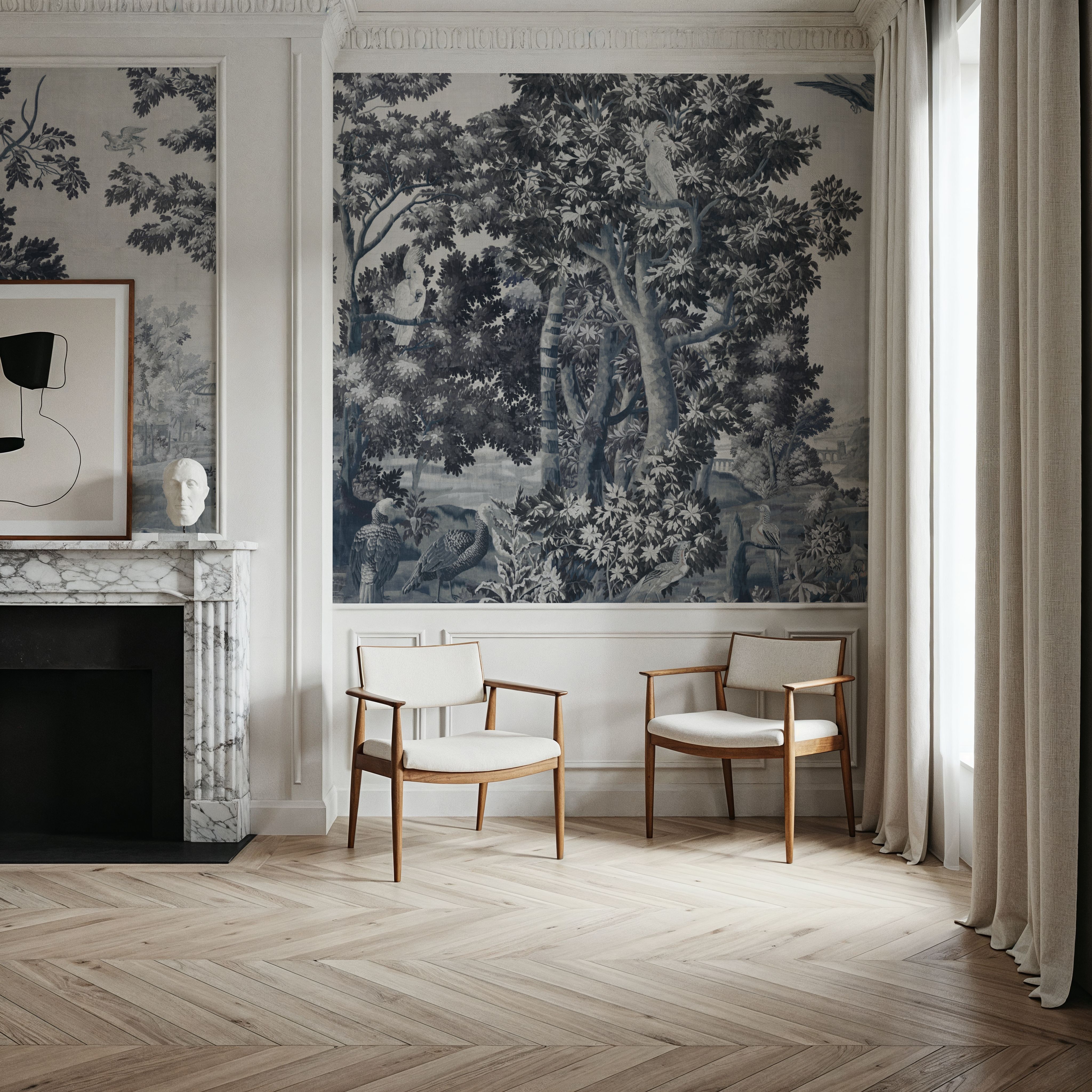 Enchanted Grove Tapestry, Blues