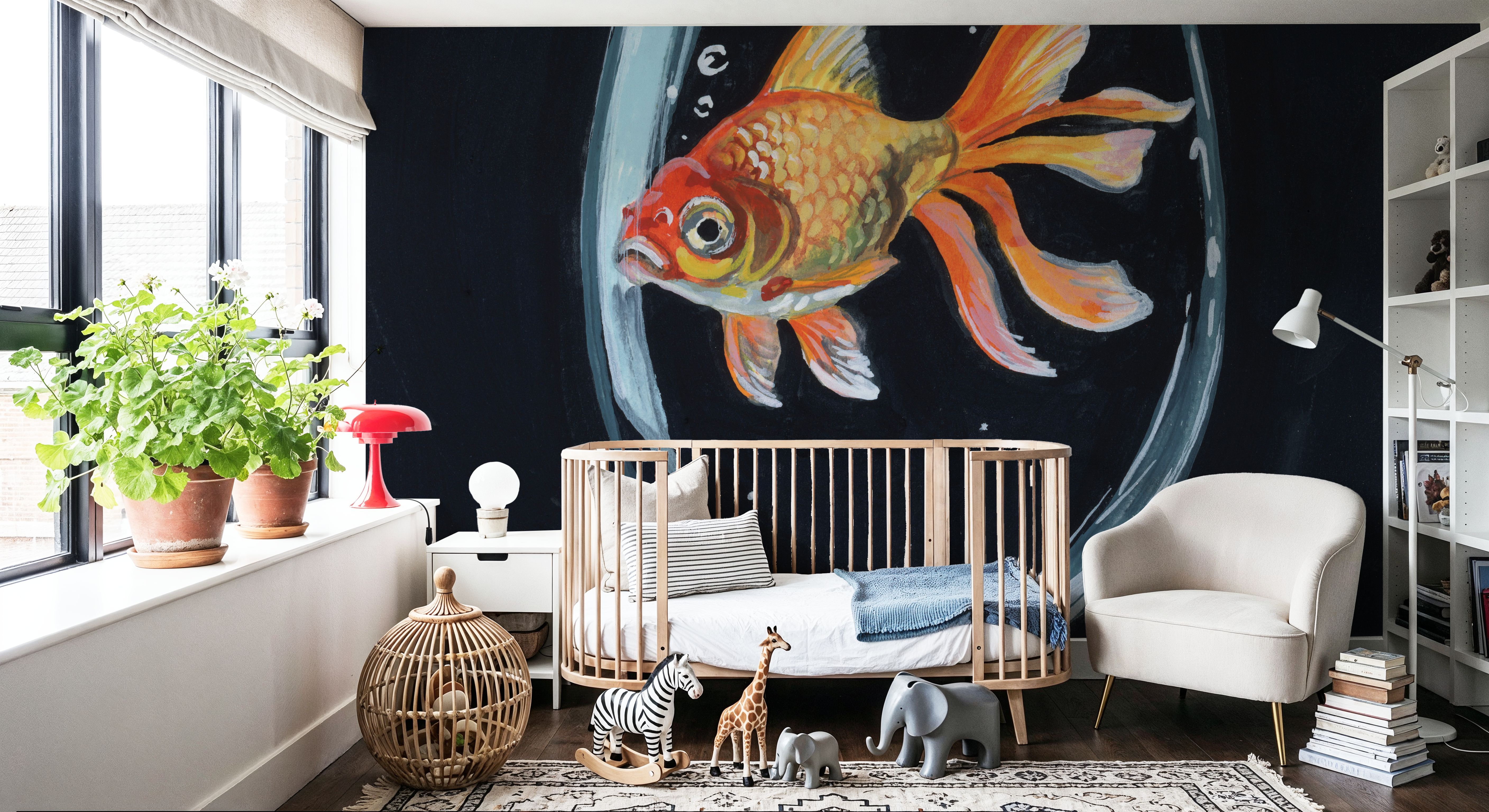 Goldfish In Wine Glass