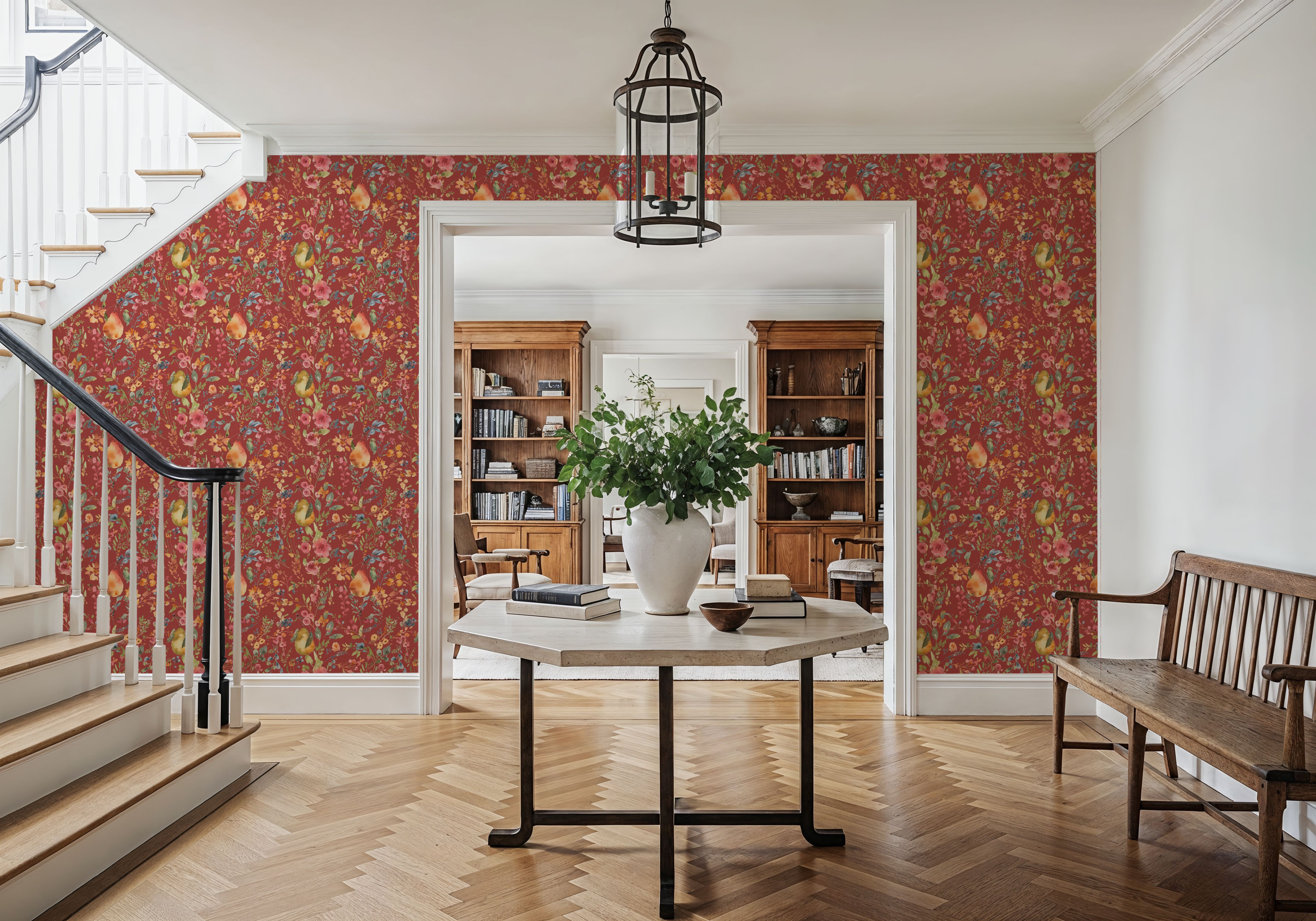 Time to Share Flowers and Pears Red