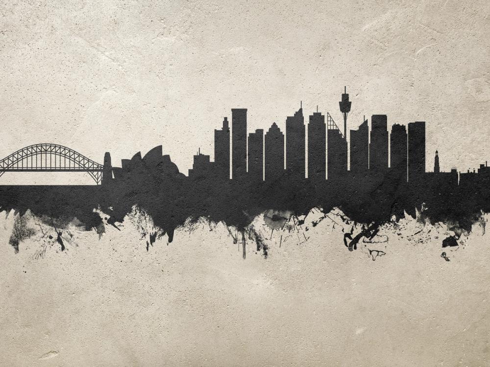 Sydney Australia Skyline Concrete