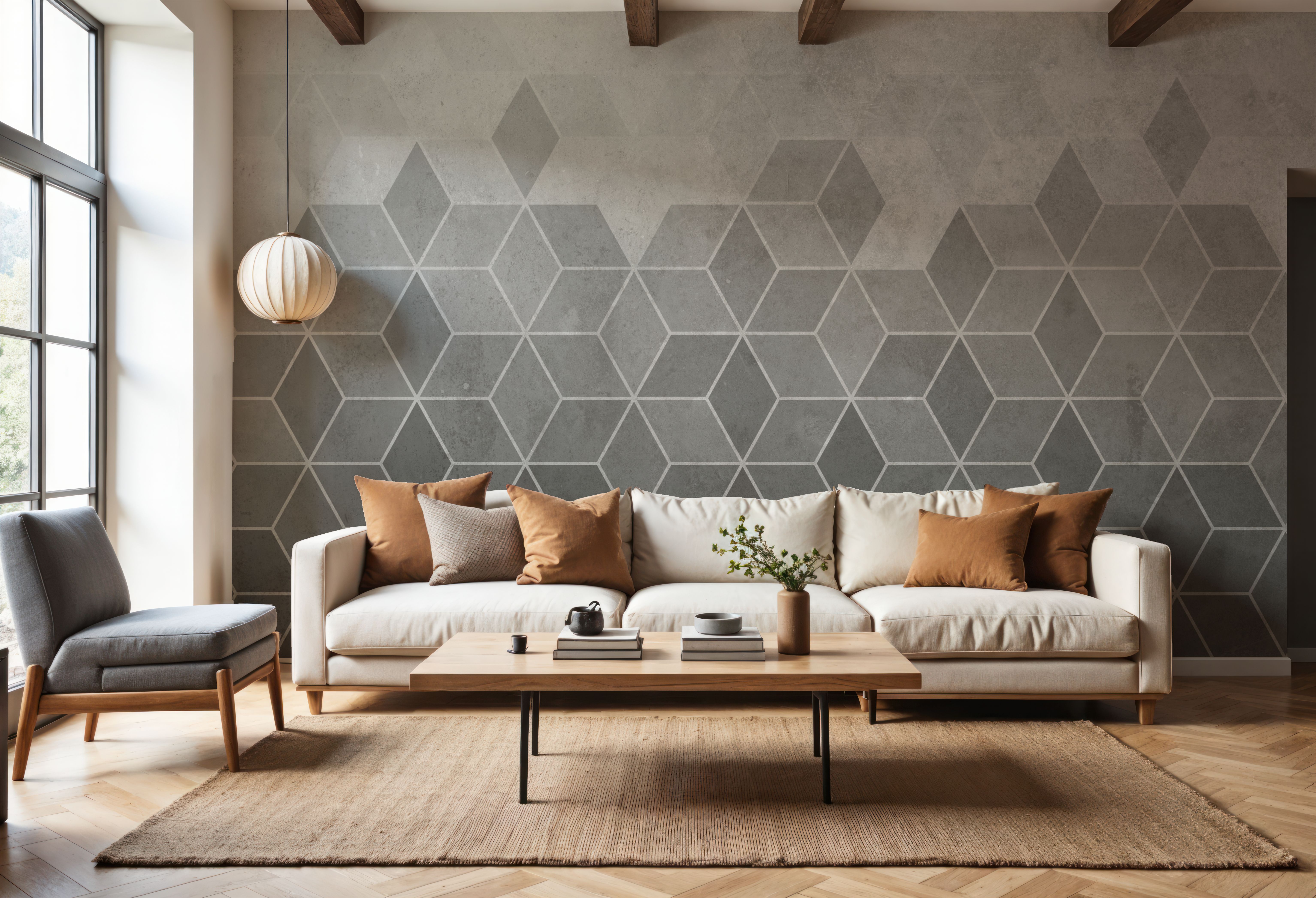 Concrete Hexagons, Wallpaper