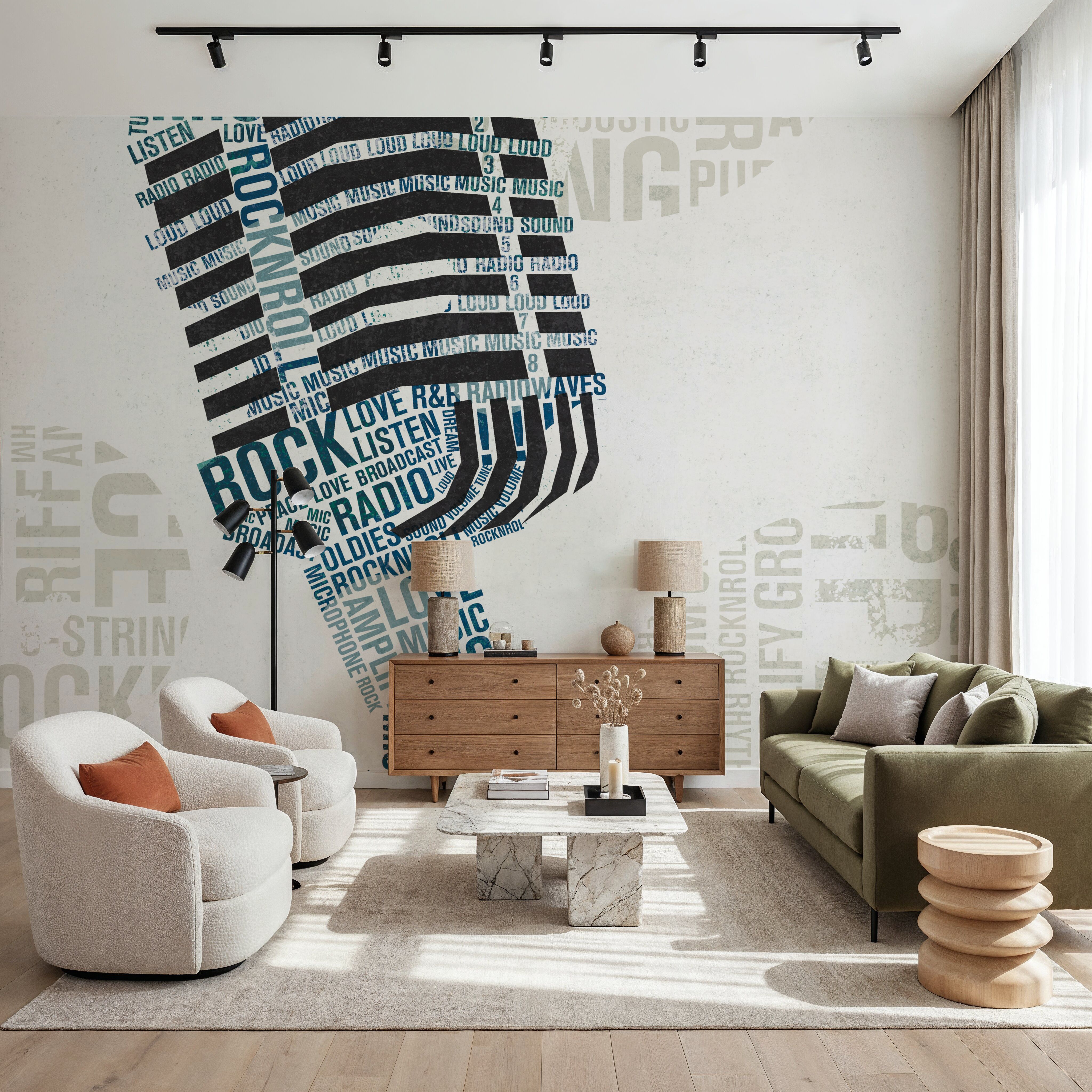 Type Mic Colorful Square