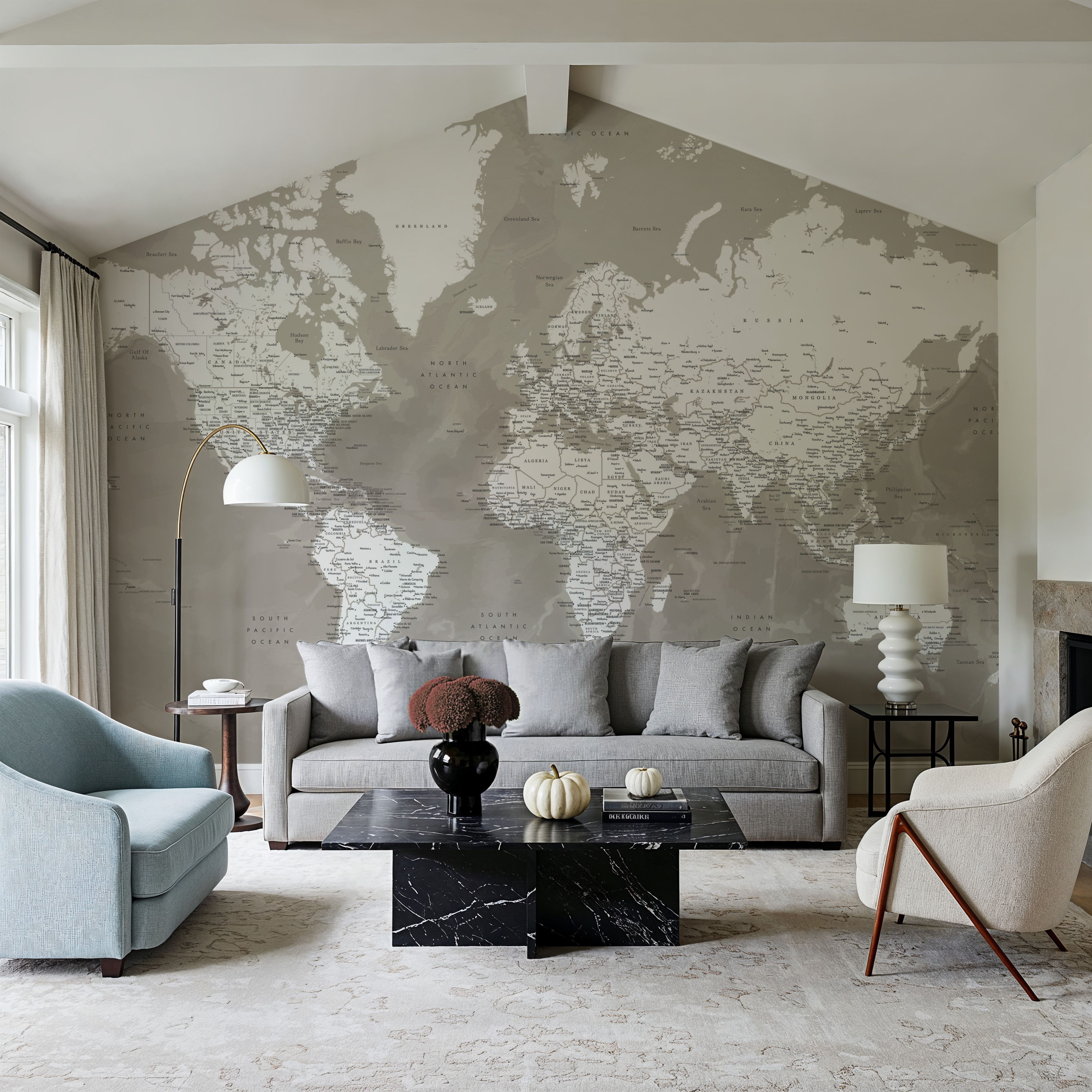 World Map Cities - Orien