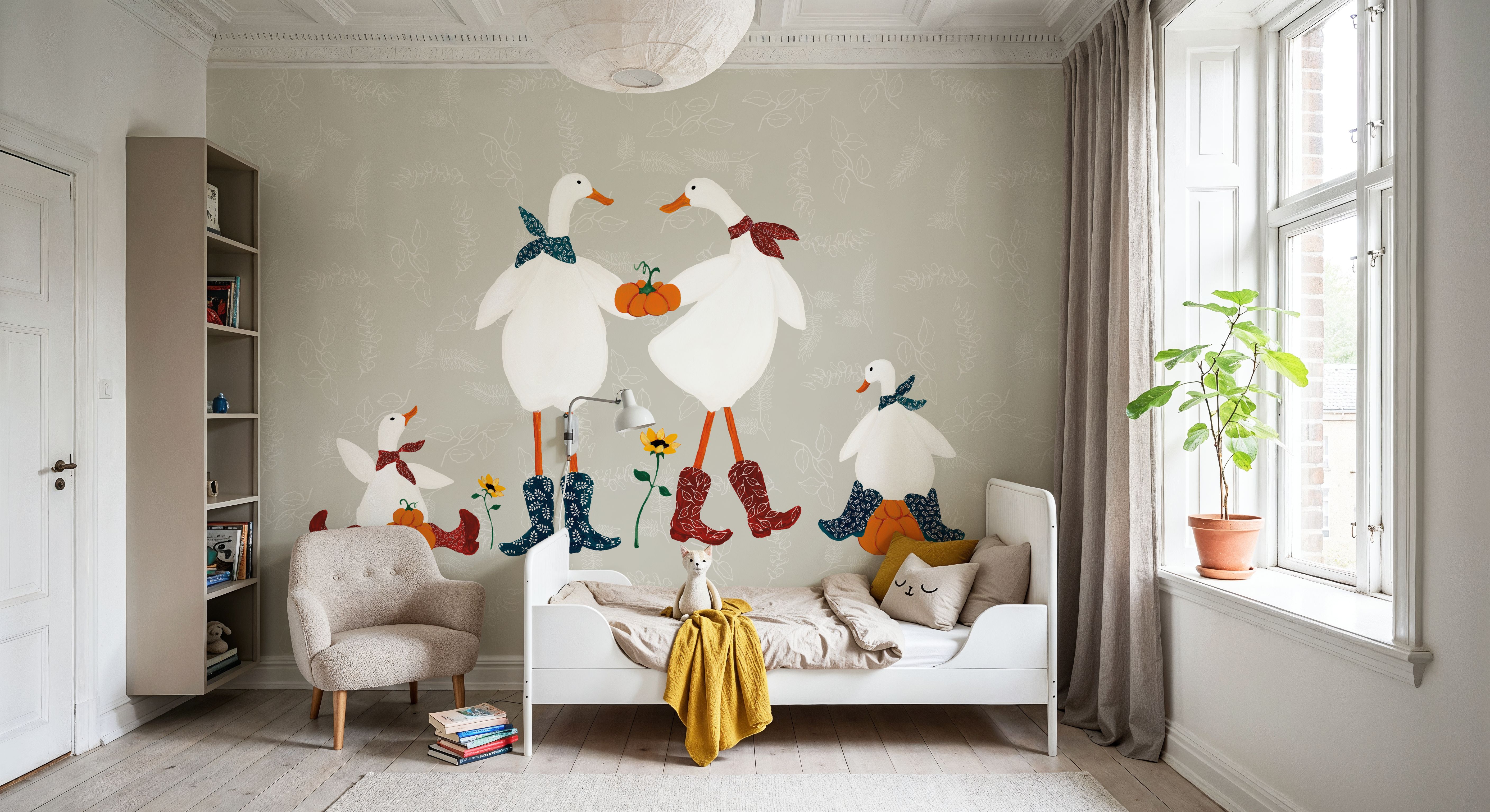 Ducks in the Pumpkin Patch VI