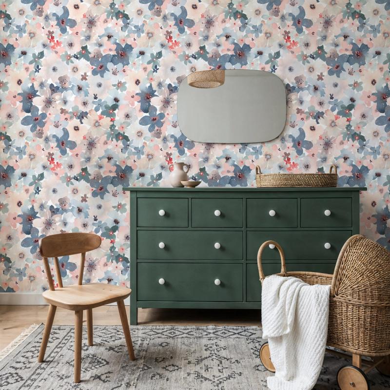 Wildflower Meadow wallpaper 100% PVC-free and non-toxic