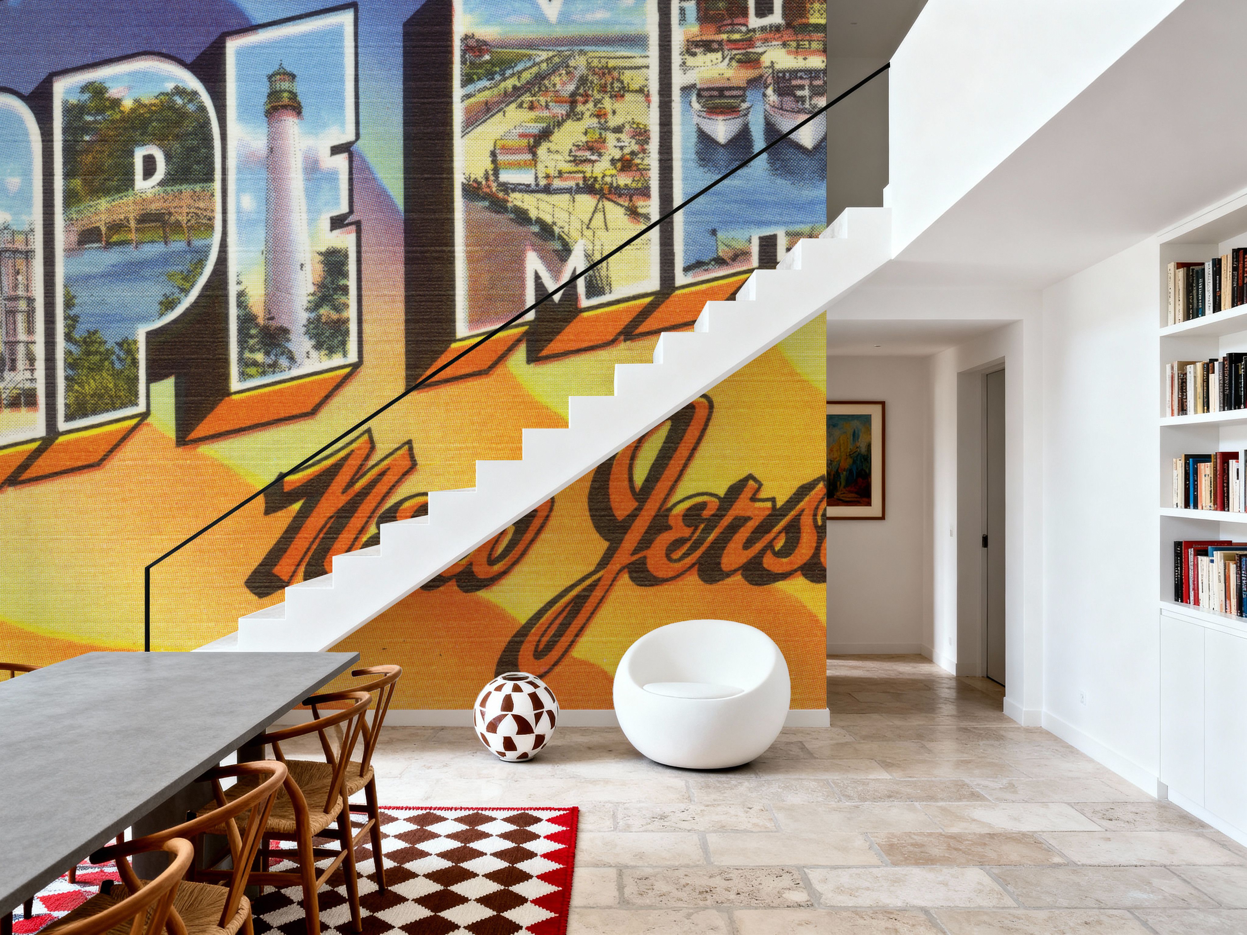 Greetings from Cape May - Screenprint Postcard