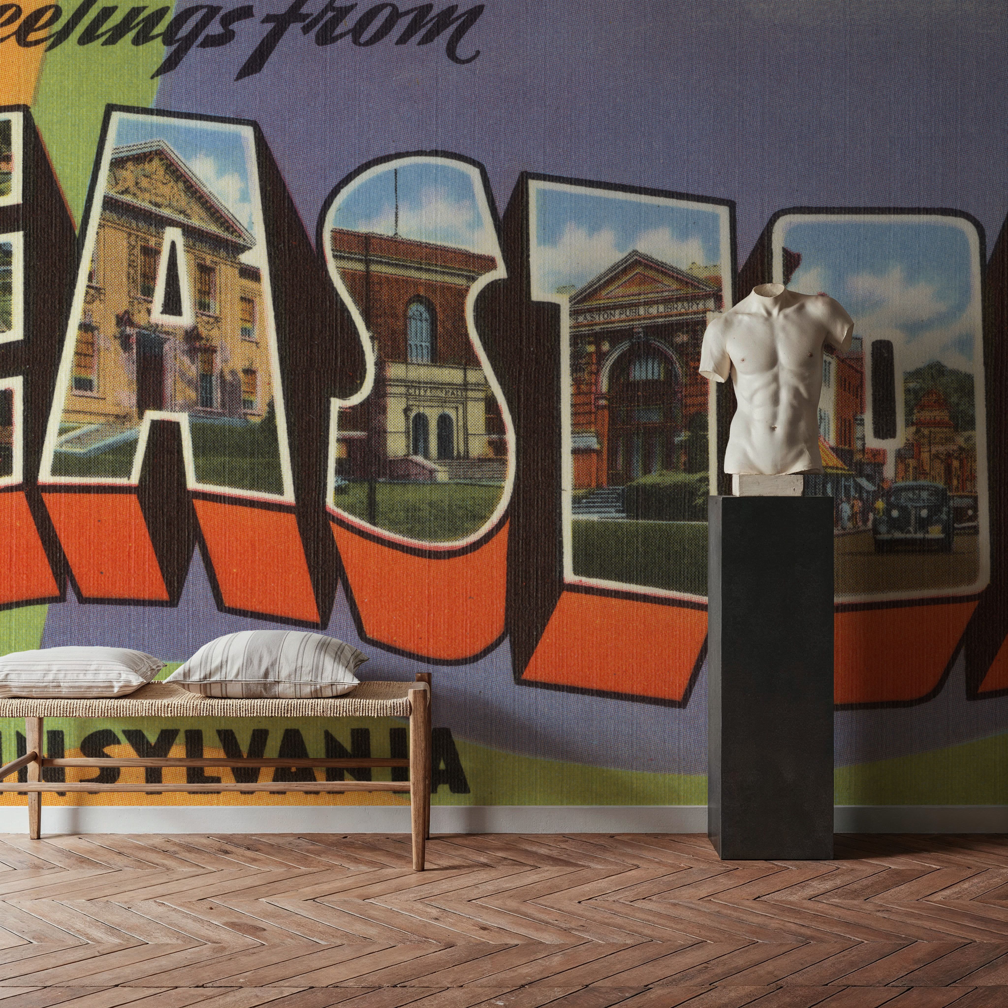 Greetings from Easton - Screenprint Postcard