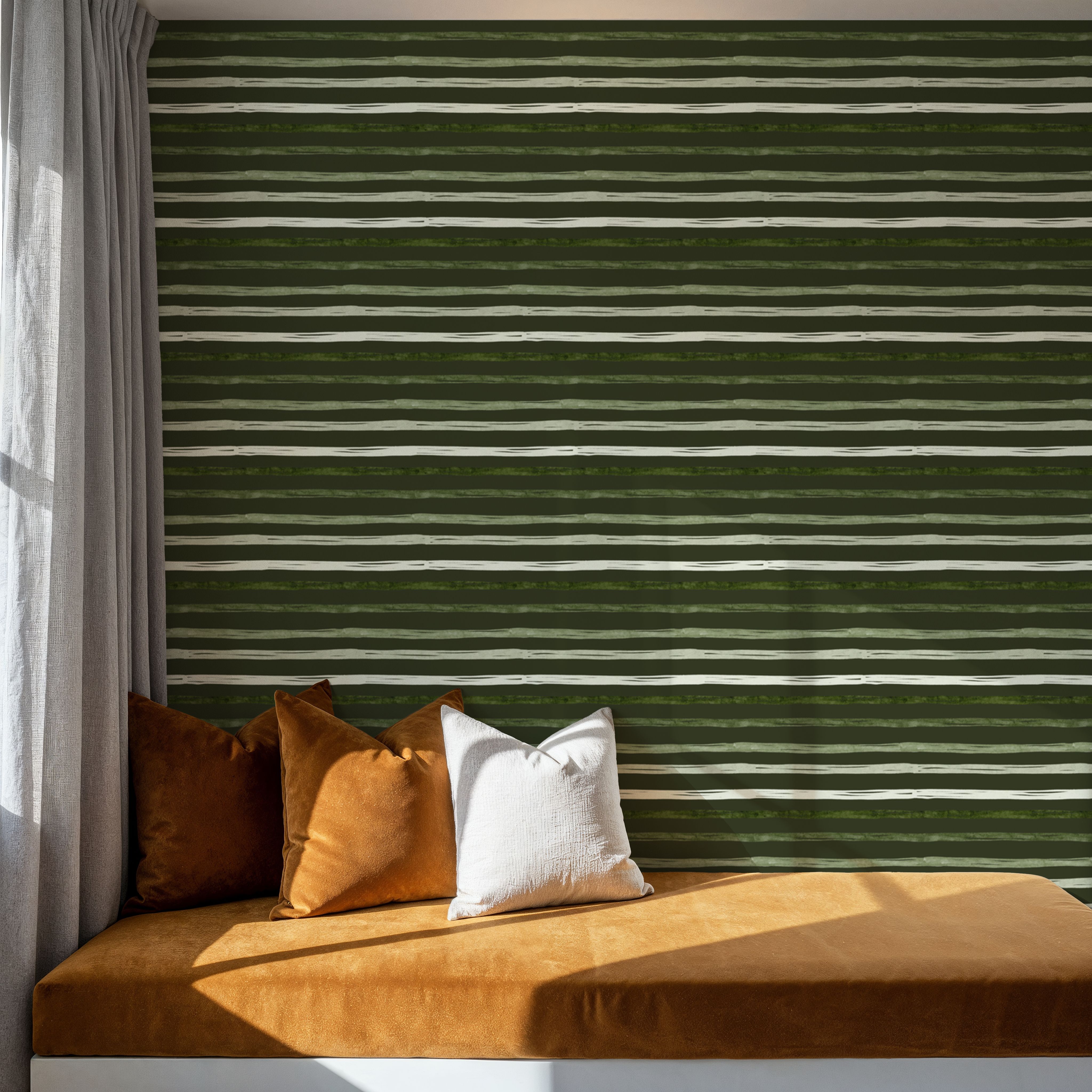 Green Stripes Dark