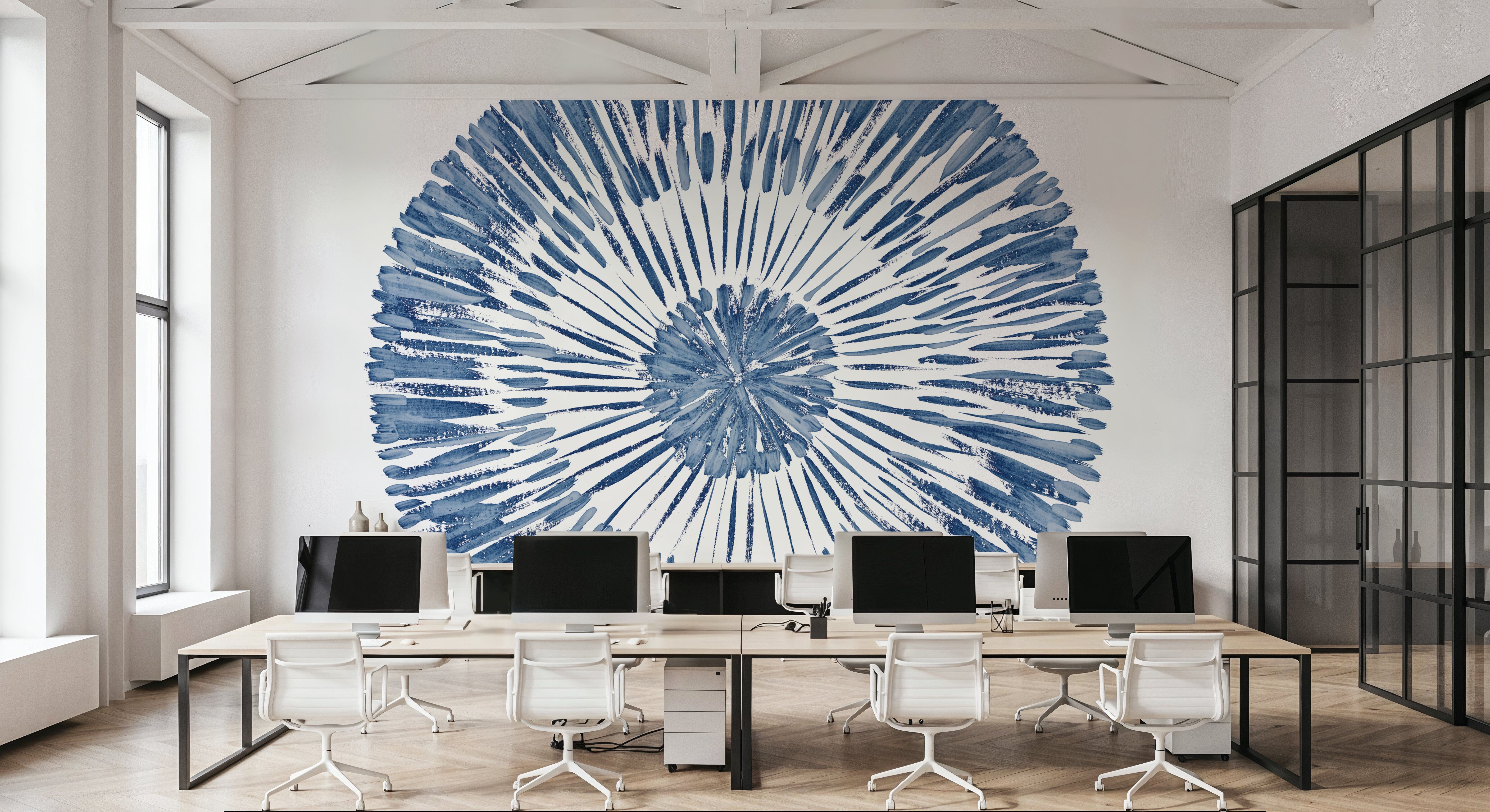 Coastal Block Print II Blue