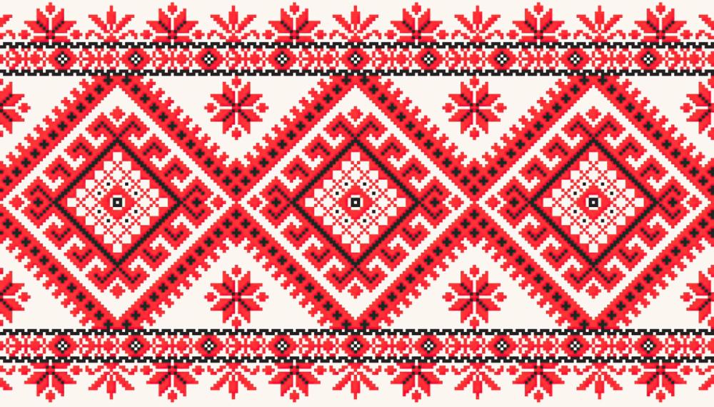 Pixel Embroidery Red