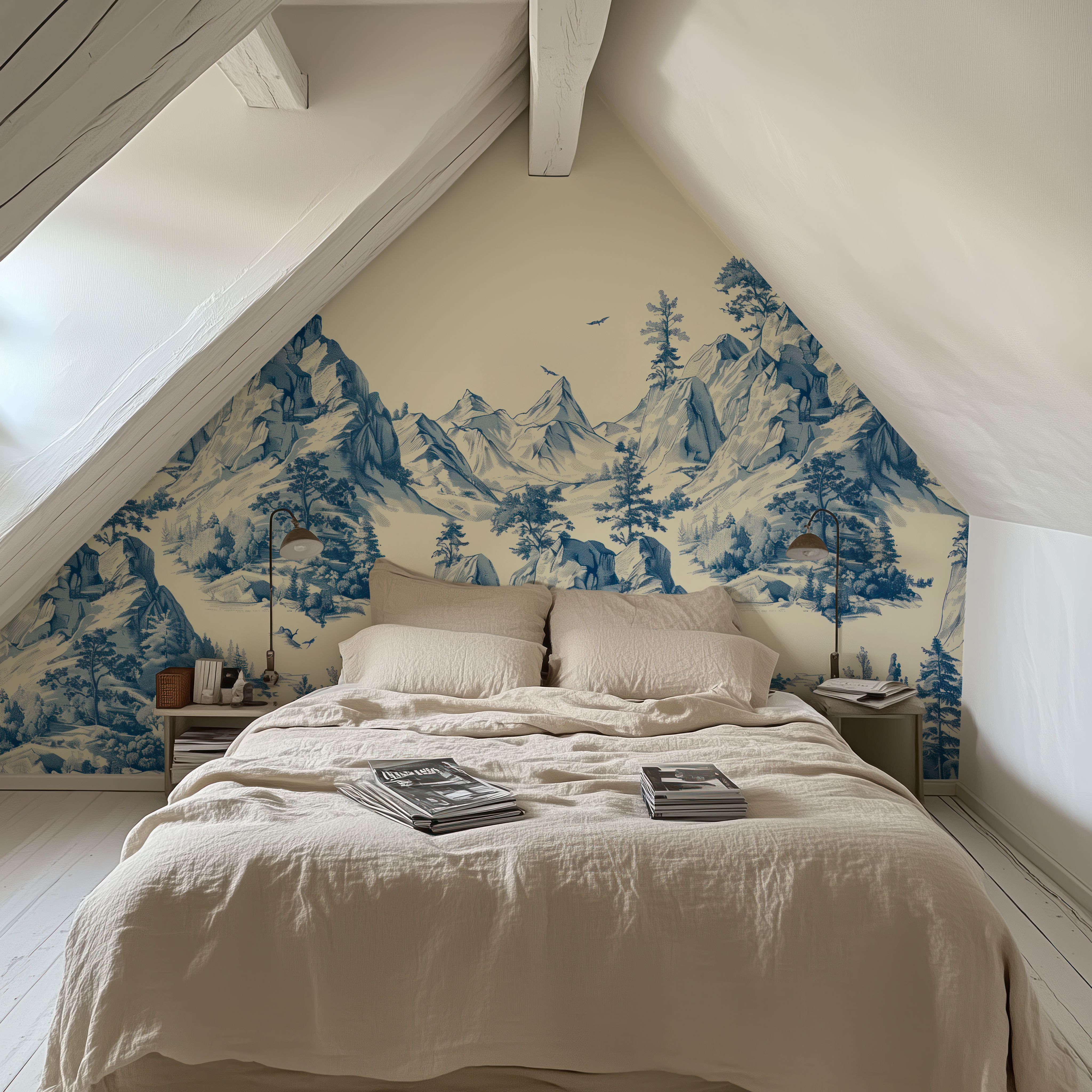 Toile Hills, Porcelain Blue