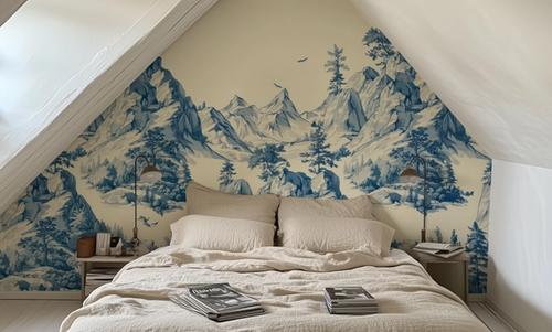 Toile Hills, Porcelain Blue