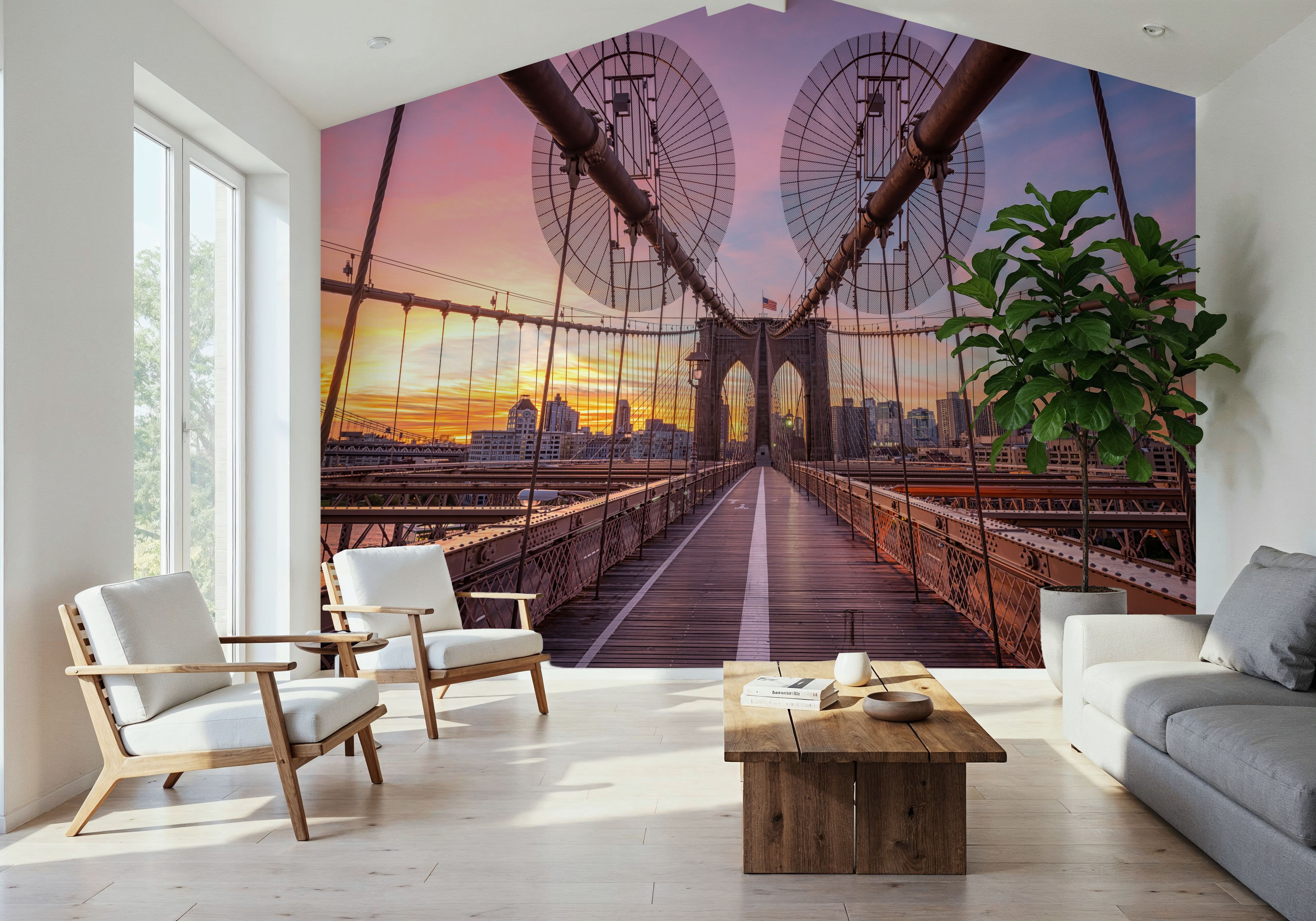 Brooklyn Bridge at Sunrise Pt. II, Behang