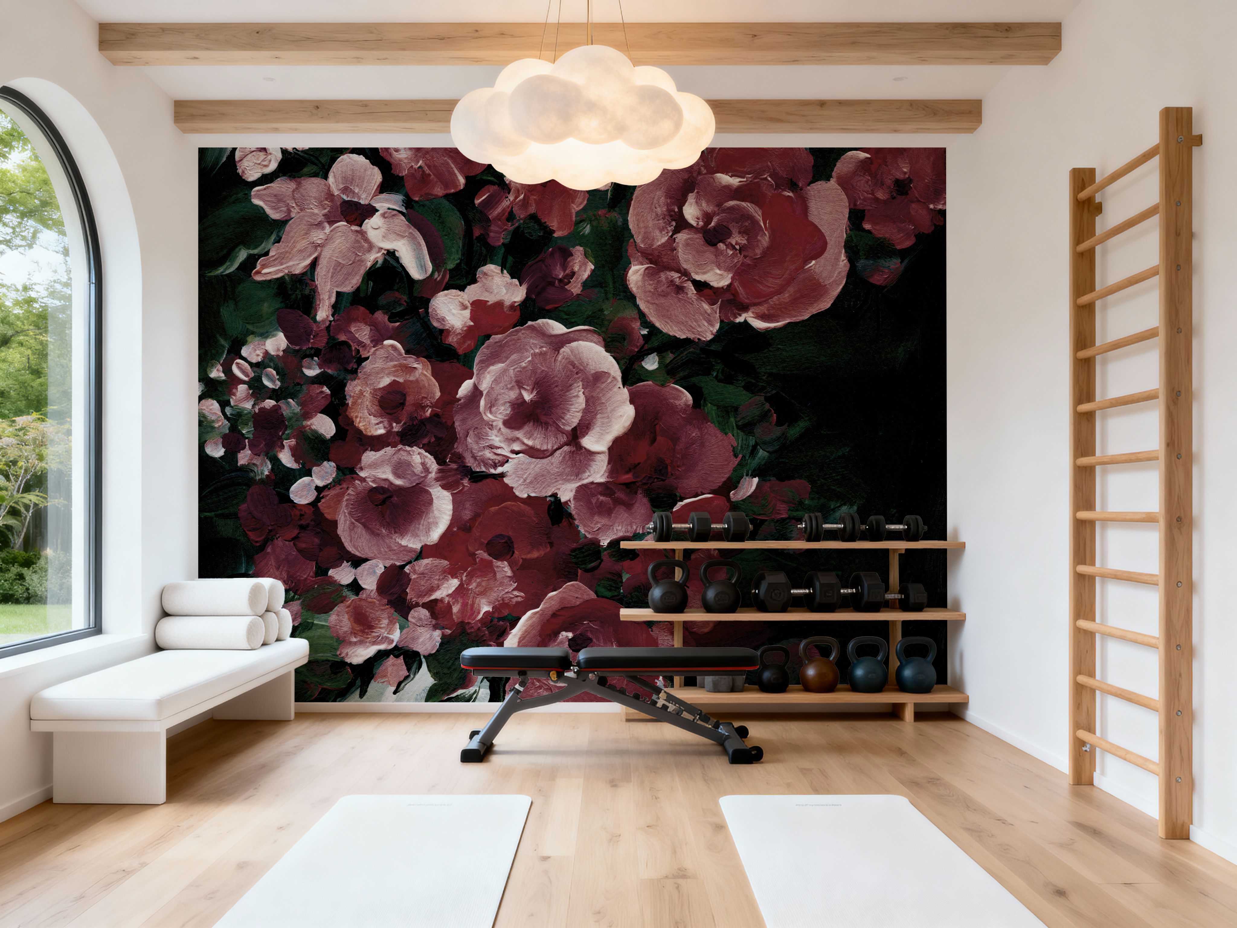 Botanical Elegance Burgundy I