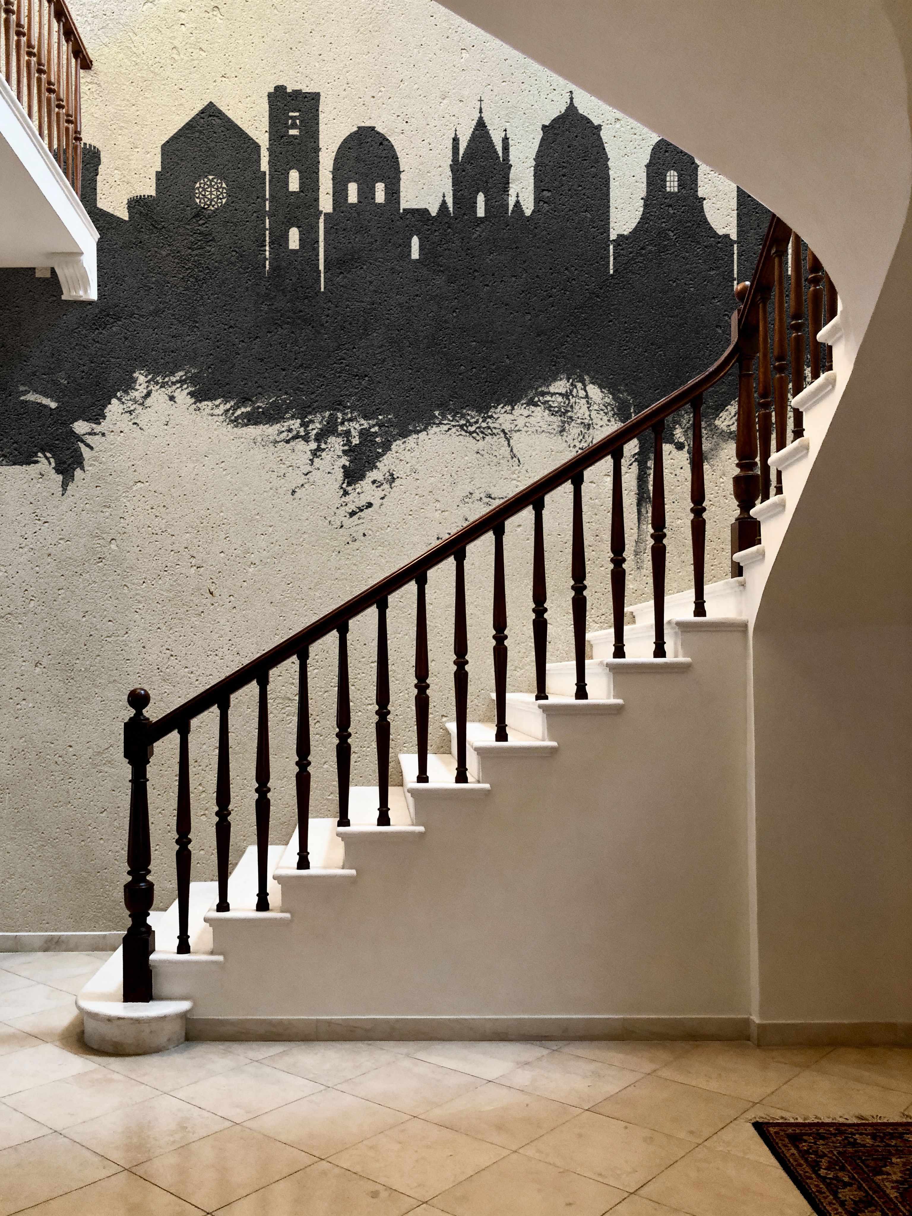 Naples Italy Skyline Concrete