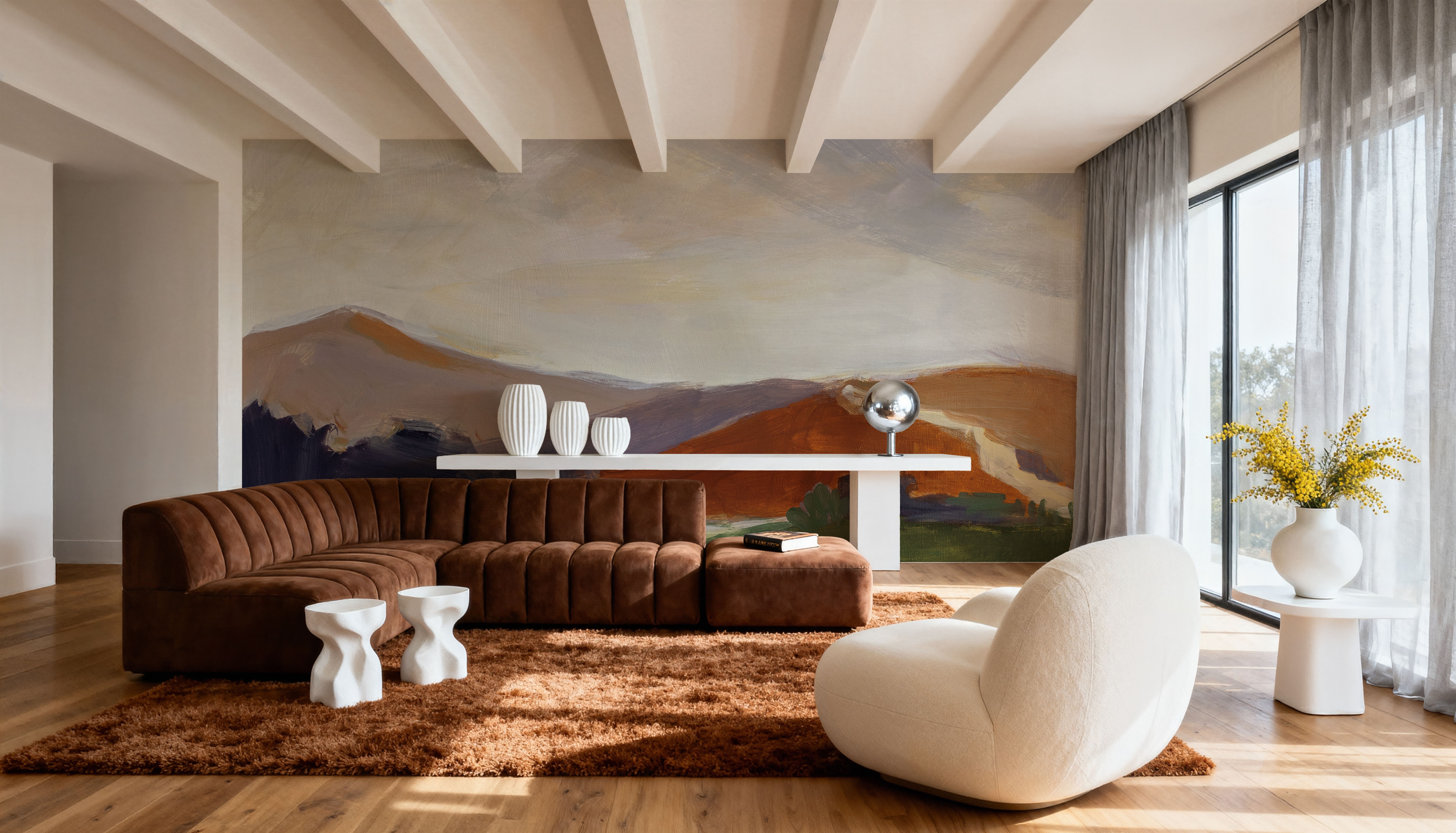 Sing to the Mountains Green, Wallpaper