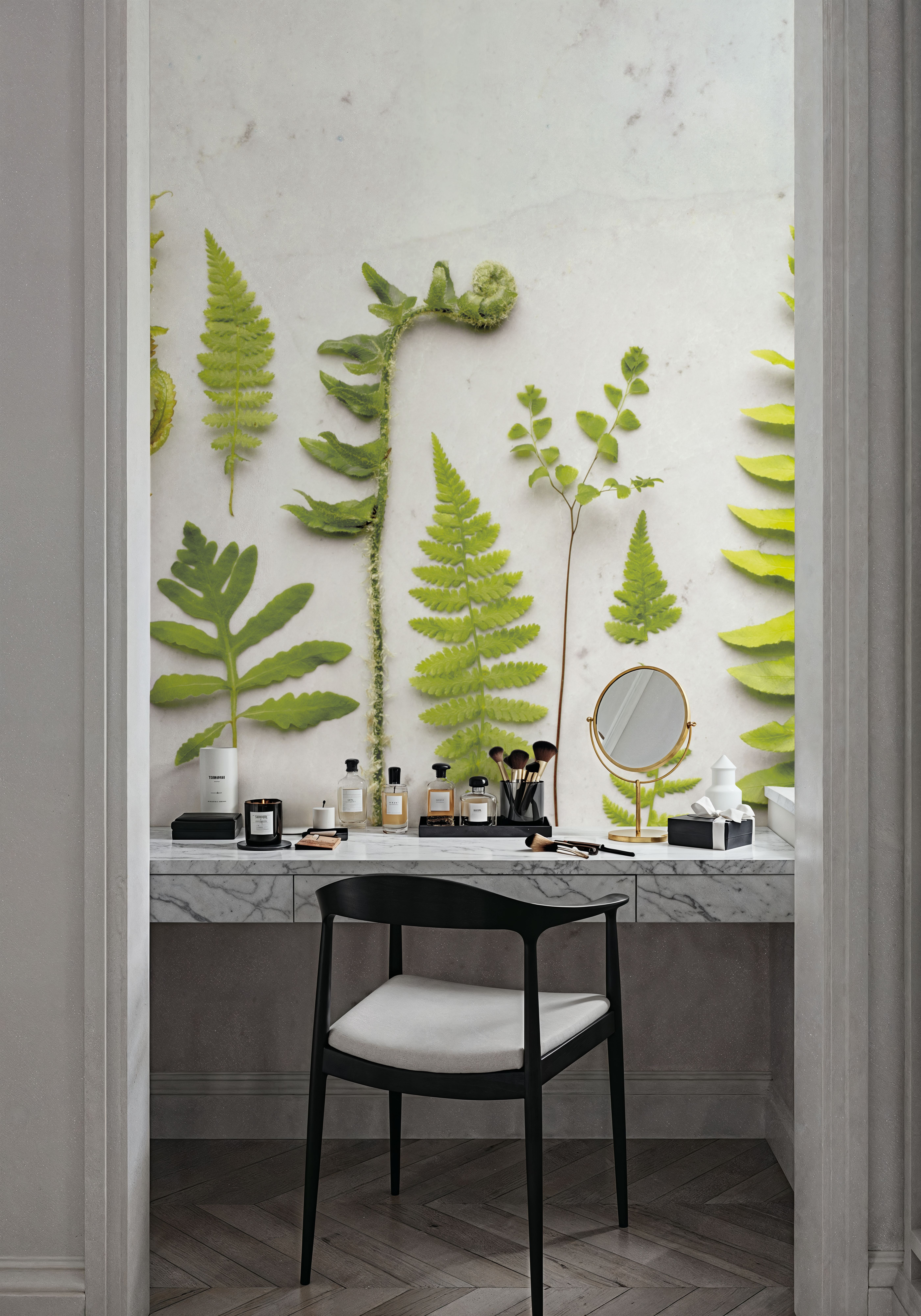 Flat Lay Ferns II