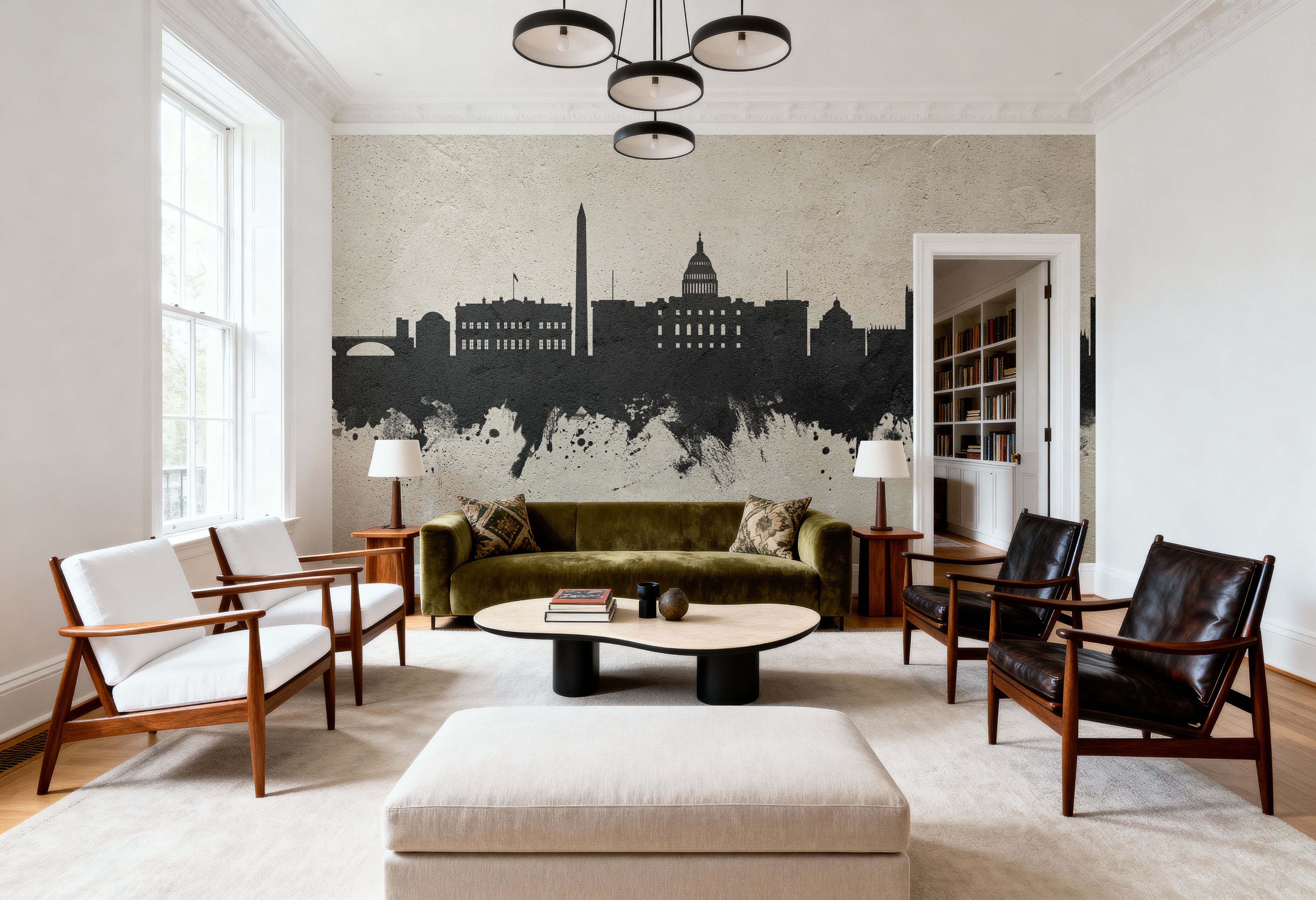 Washington DC Skyline Concrete, Wallpaper