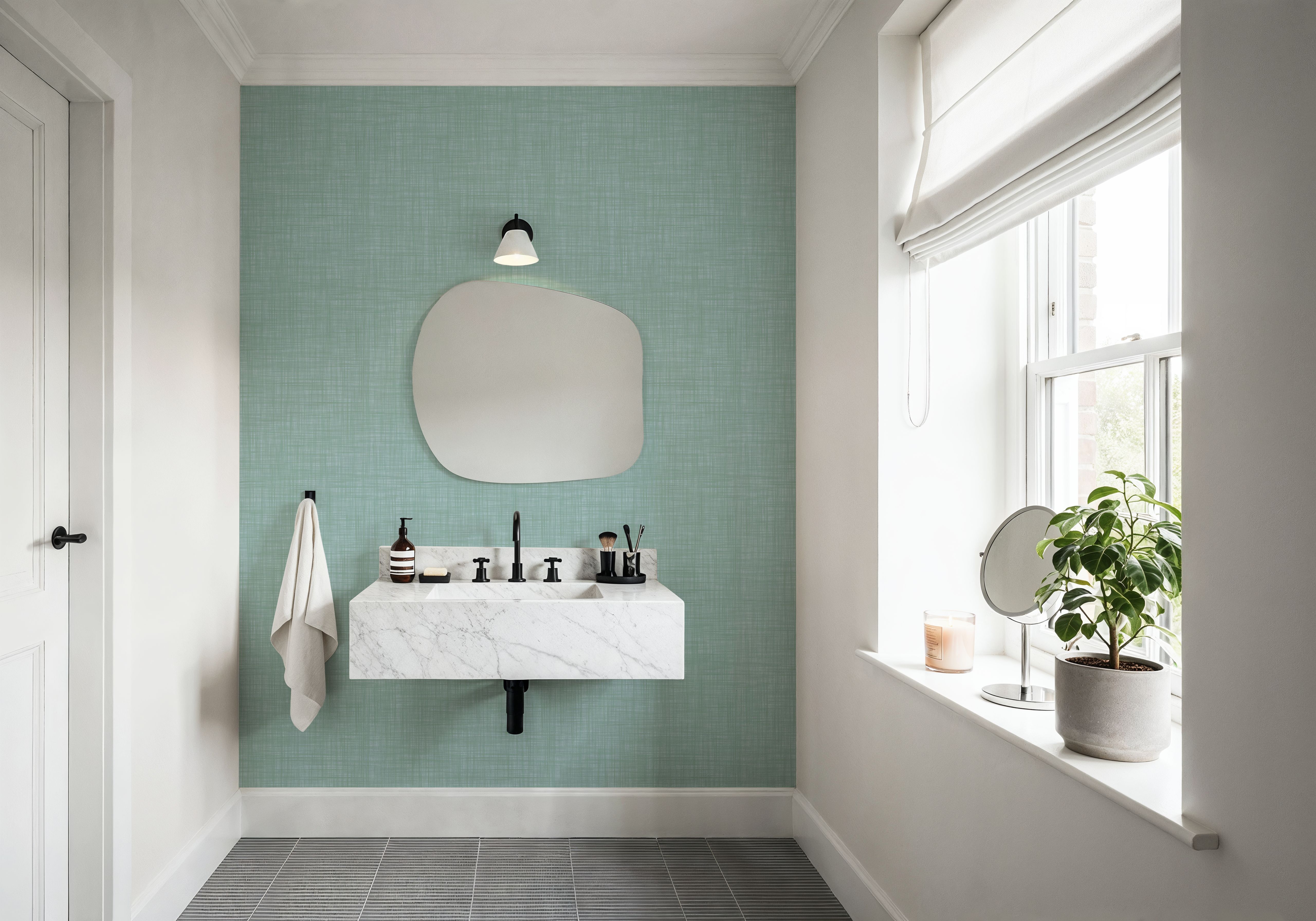 Mottled Linen Effect, Robin's Egg
