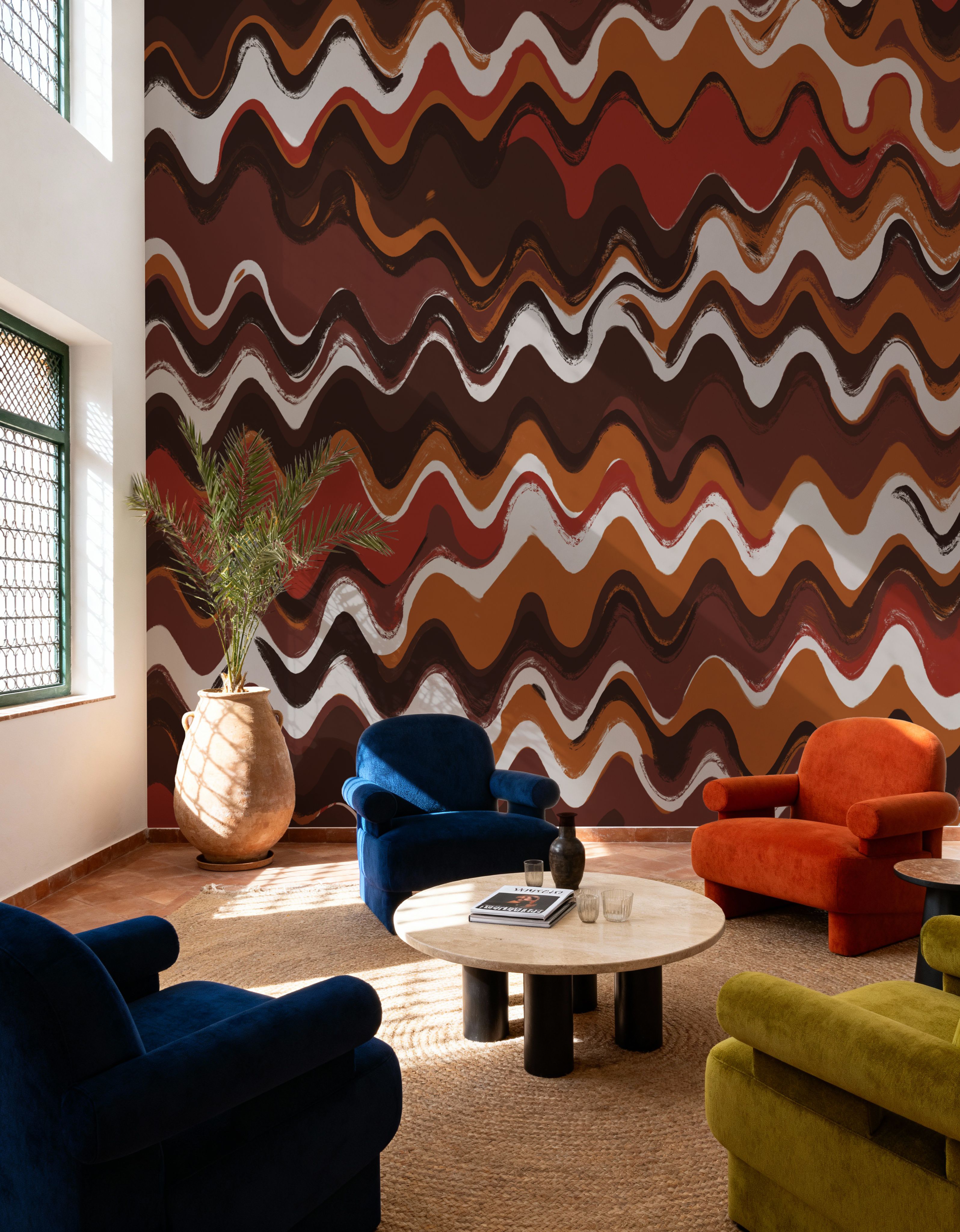 Earthy Color Zig Zag Pattern