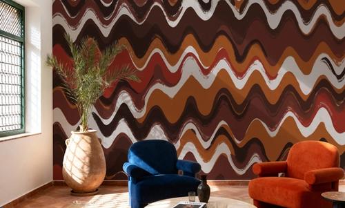 Earthy Color Zig Zag Pattern