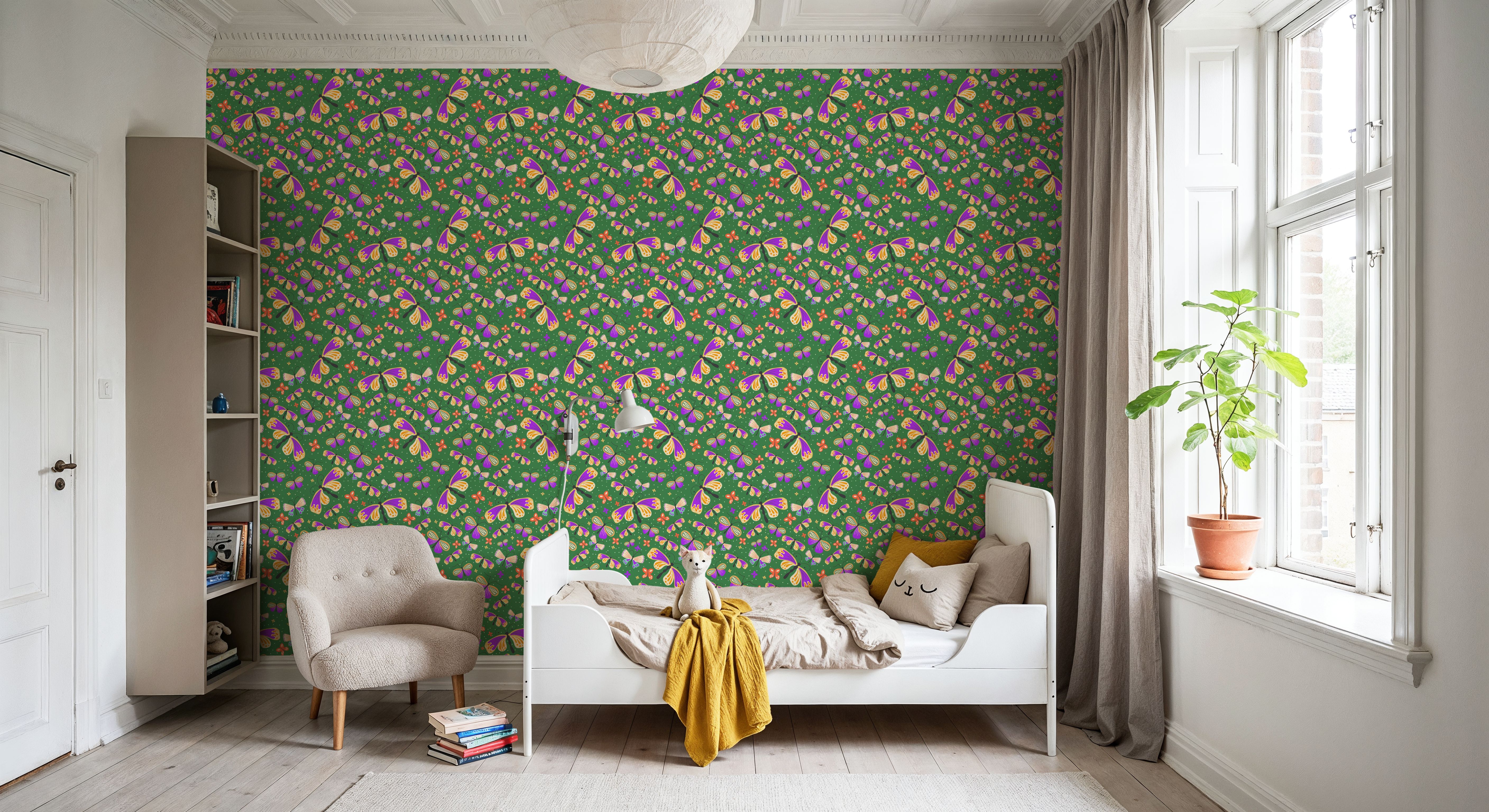 Butterfly Crowd, Green