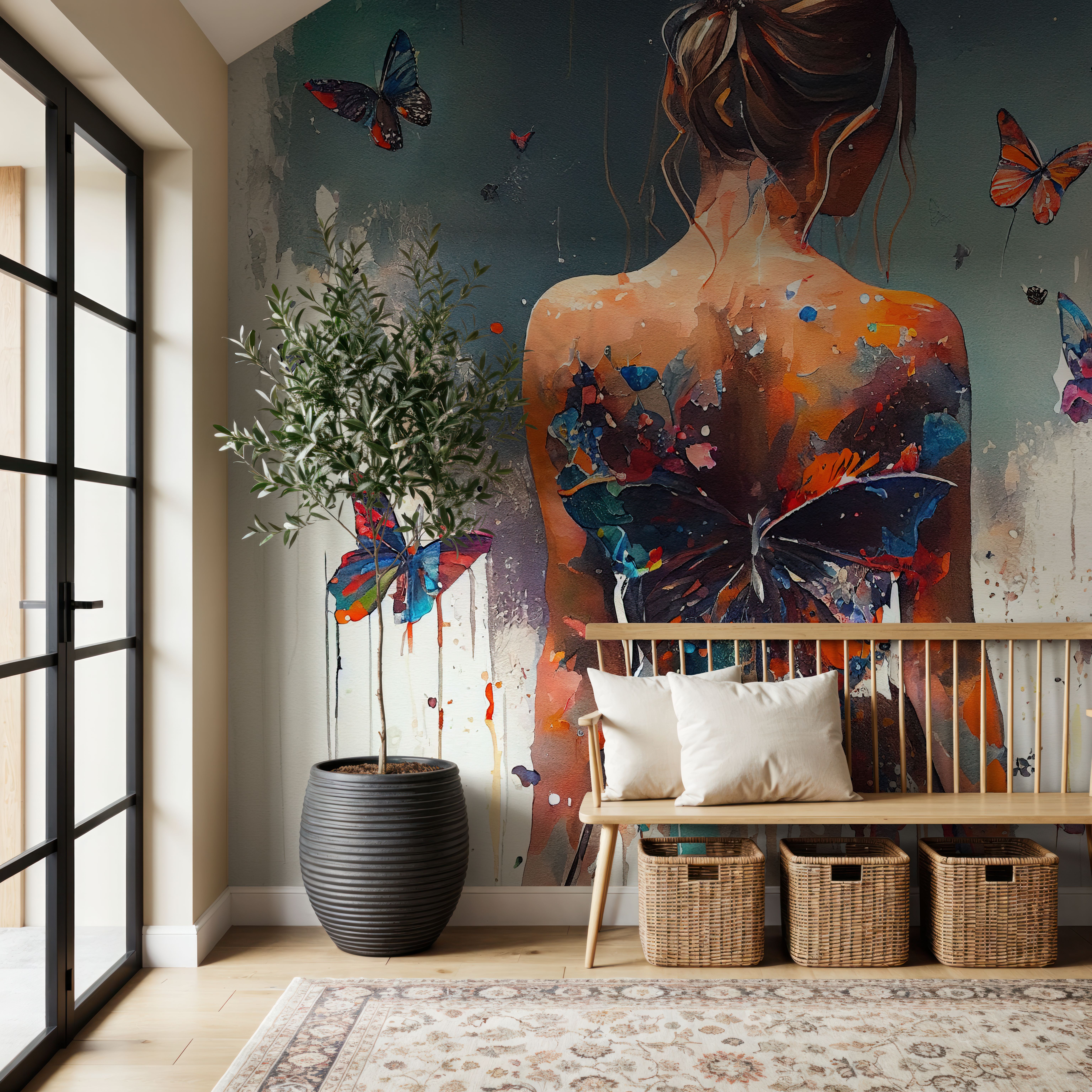 Powerful Butterflies Blue