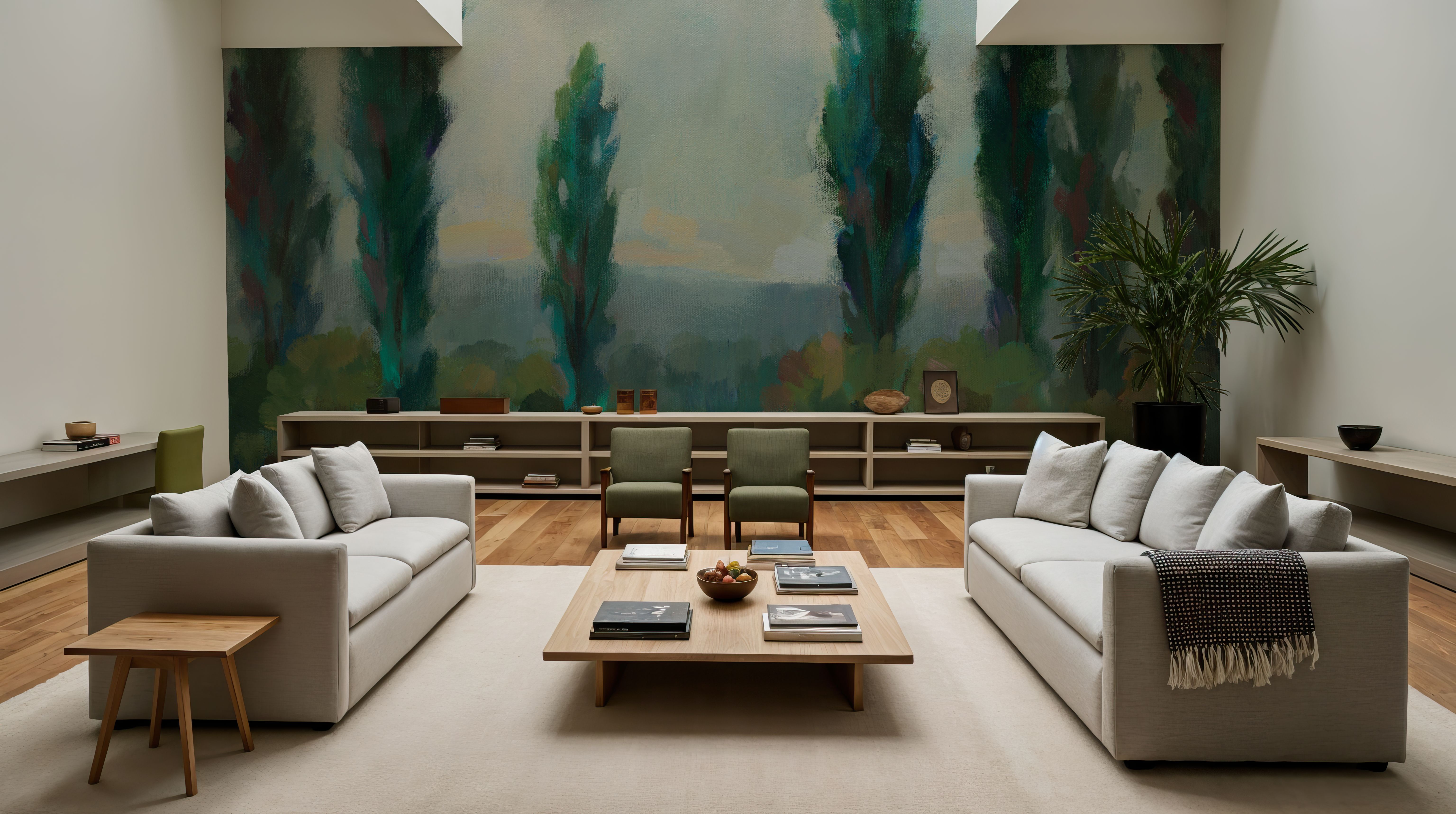 Majestic Poplars, Wallpaper