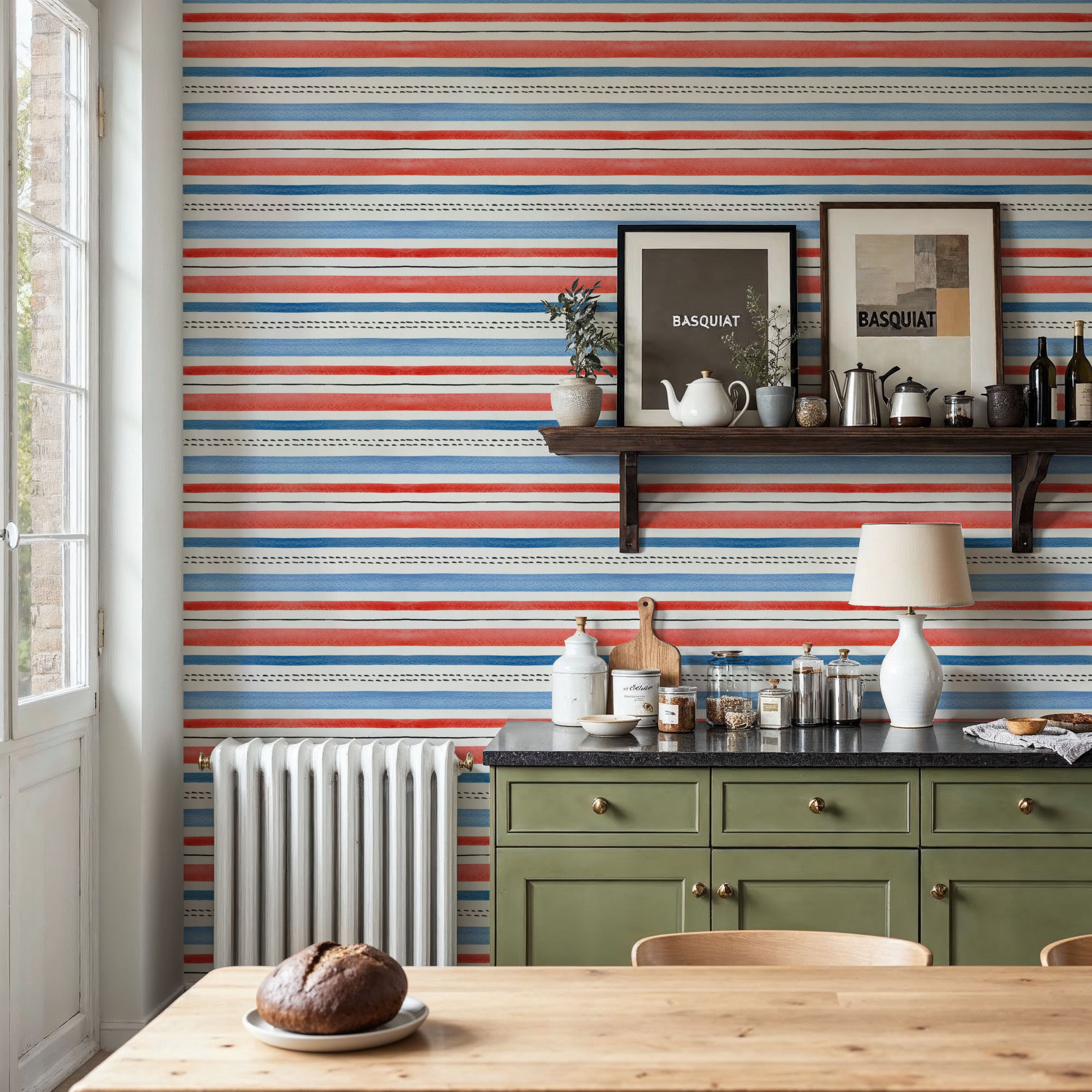 Seafood Shanty White VII, Wallpaper