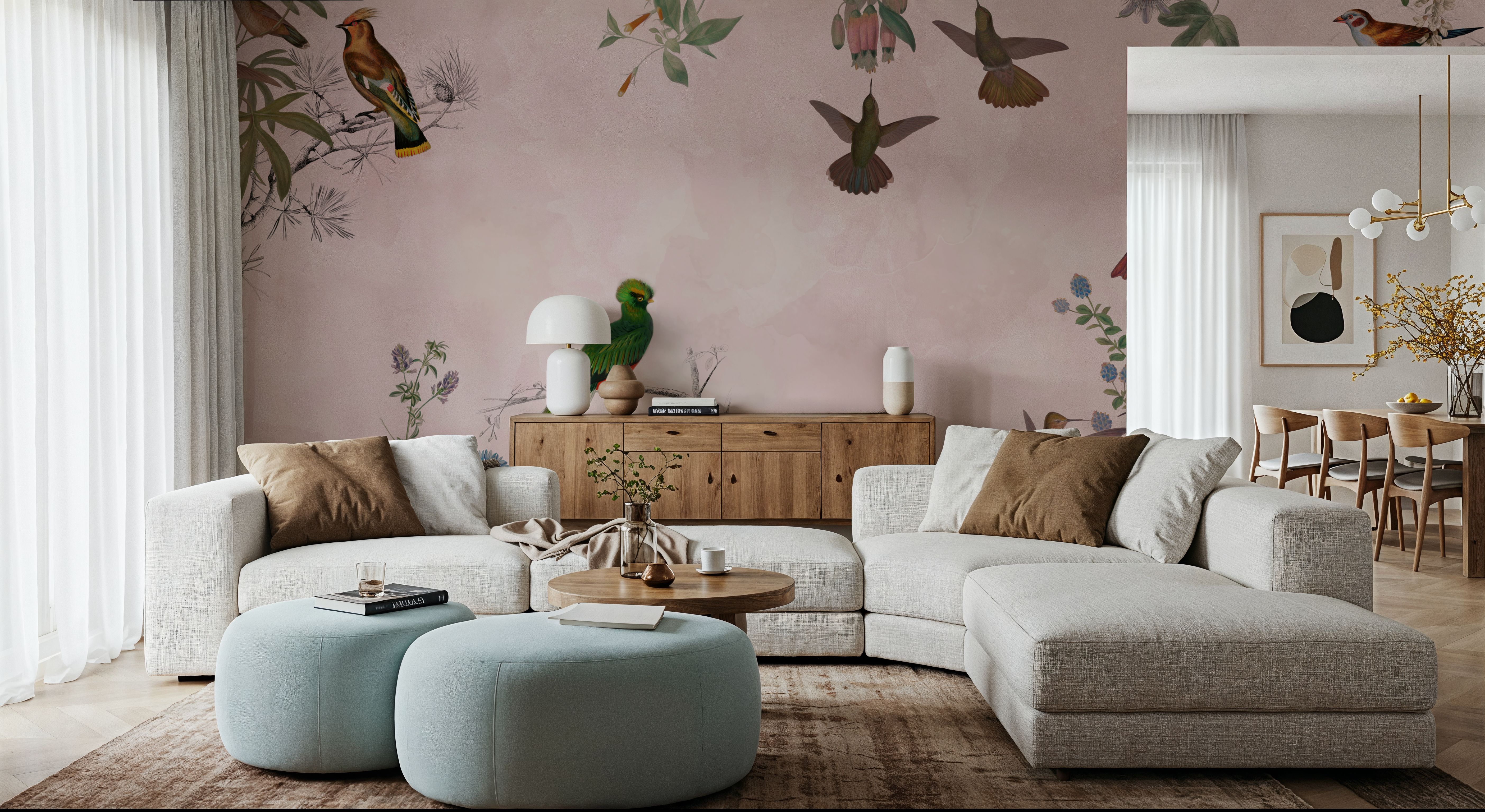 Fields of Birds and Flowers