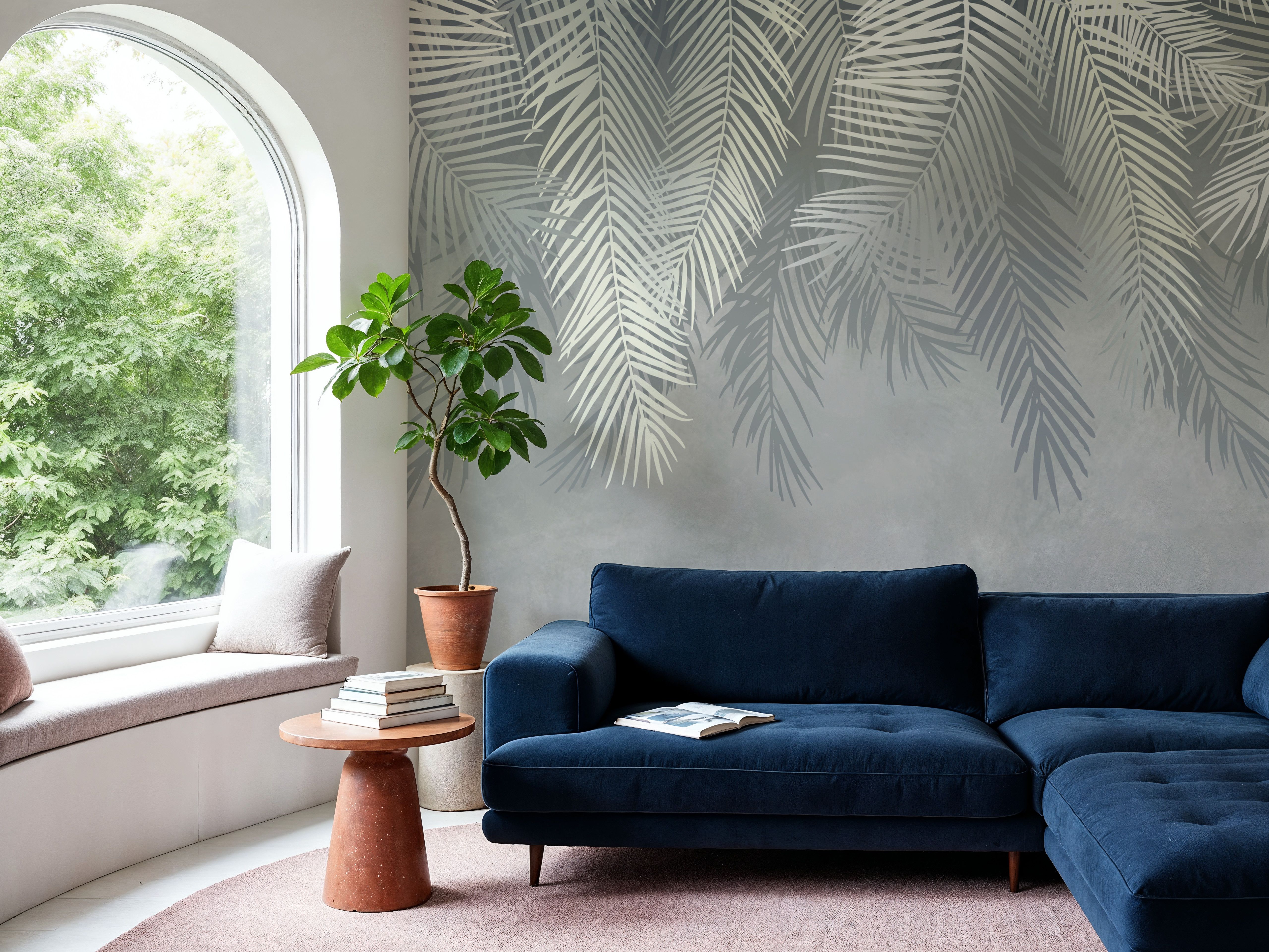 Palms Above, Gray
