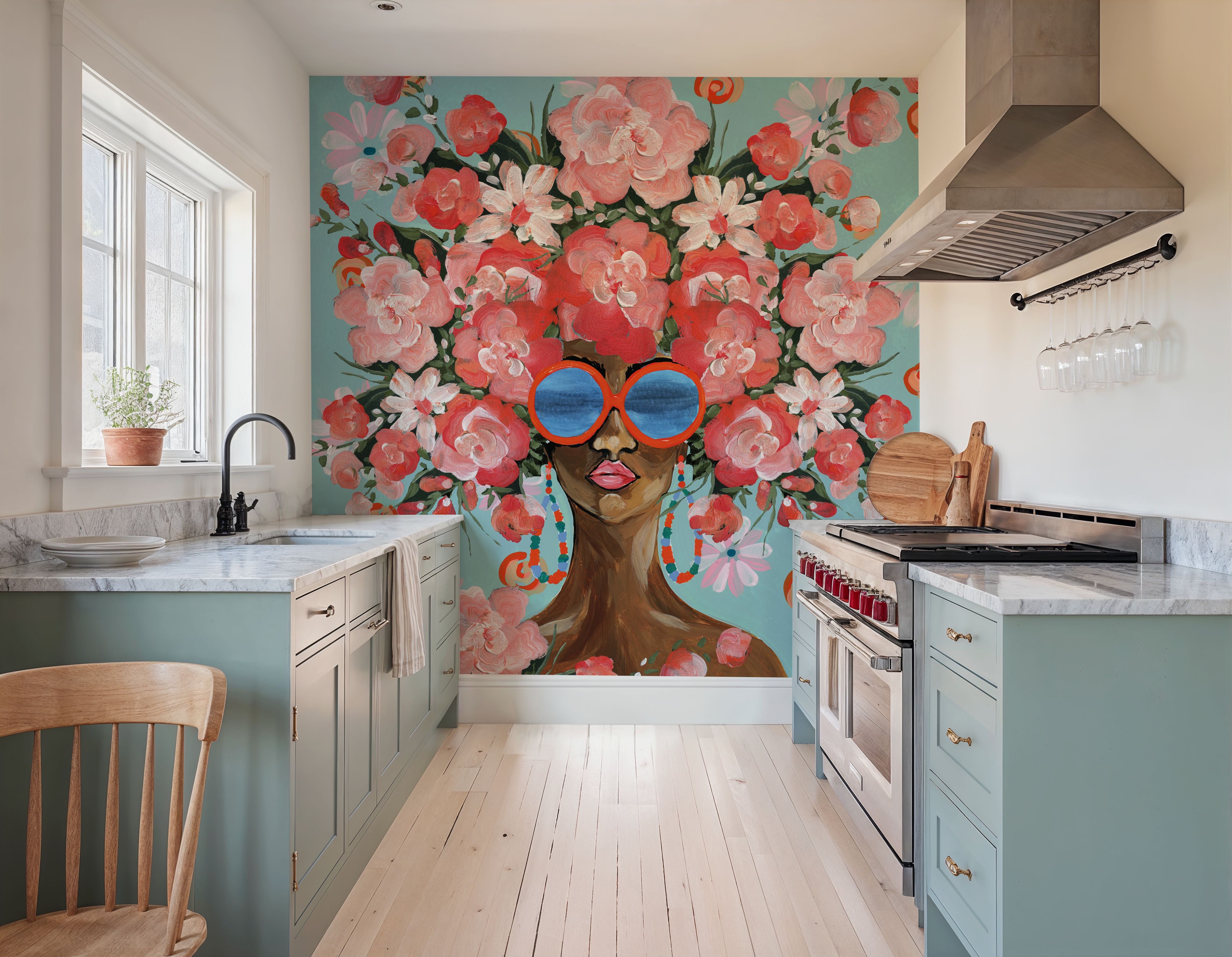 Sunning in Florals I