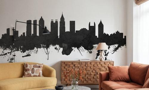 Atlanta Georgia Skyline Black & White