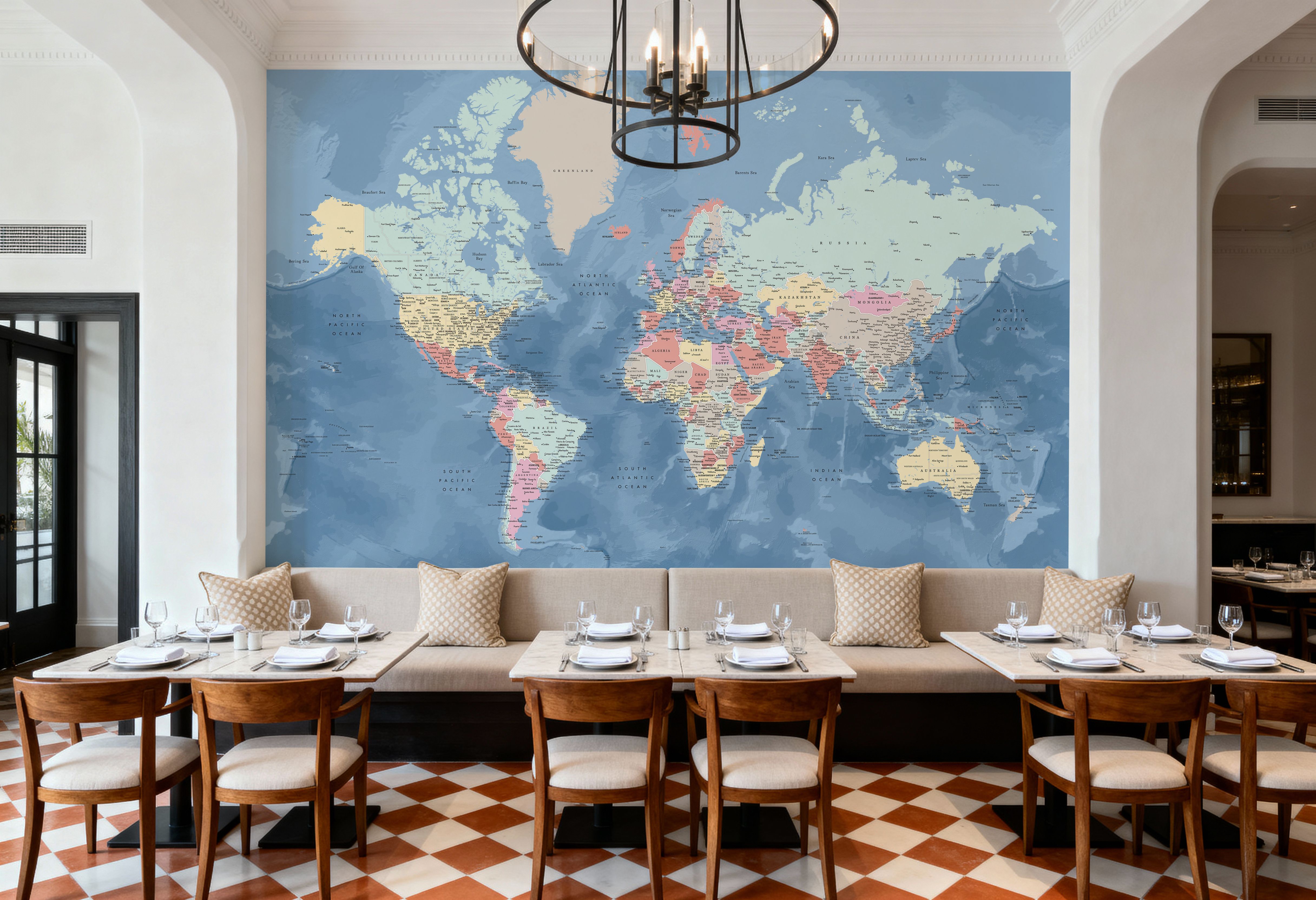 World Map Cities - Vickie