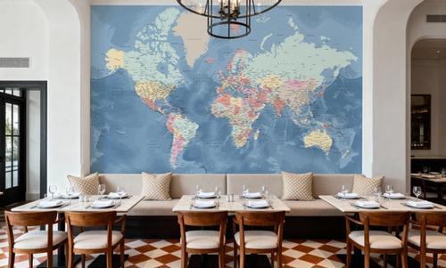 World Map Cities - Vickie
