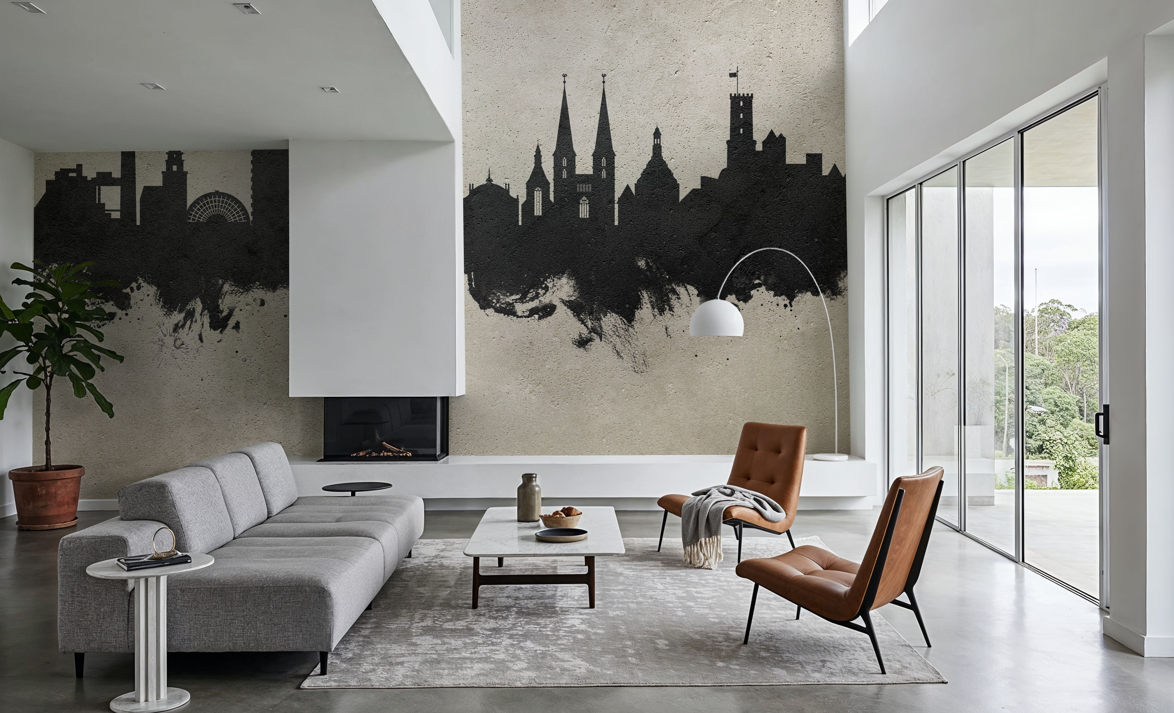 Bielefeld Germany Skyline Concrete