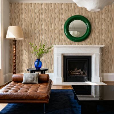 Swaying Lines, Warm Beige